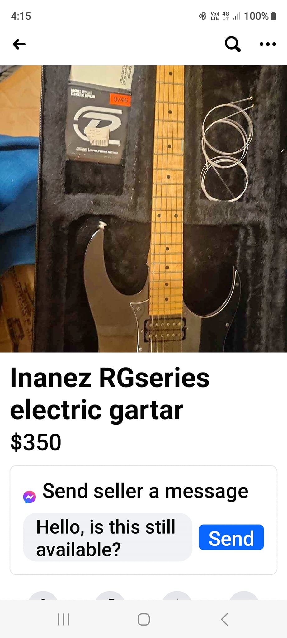 Ibanez Rg series made in Korea. 90's Sounds good.