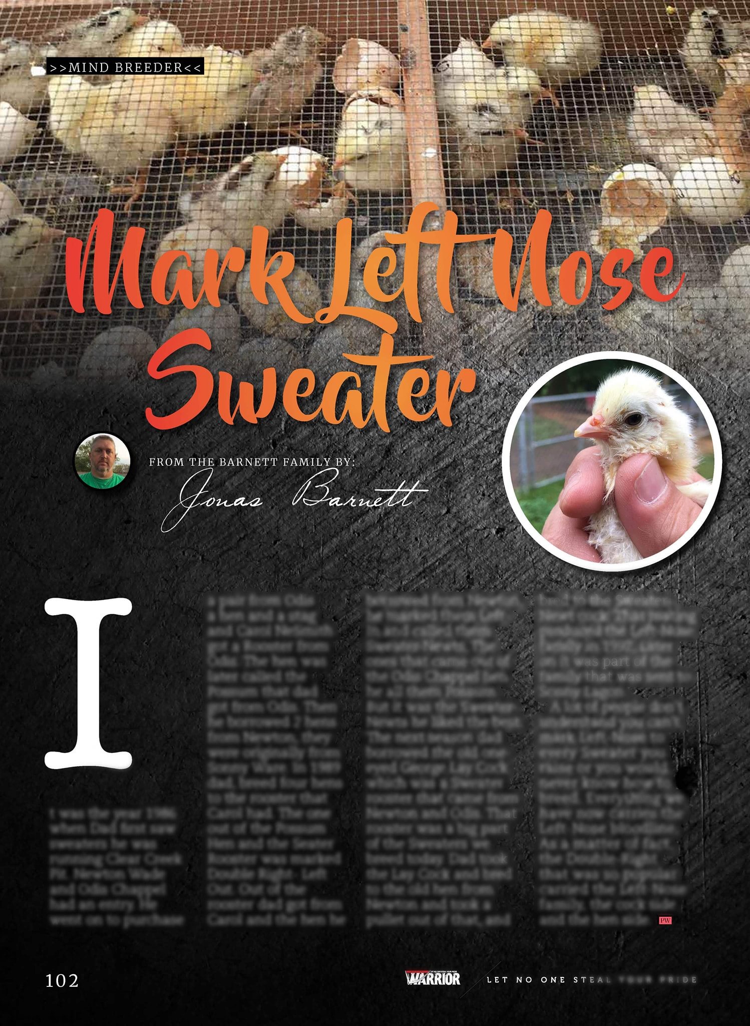 The Barnett Sweater, the ultra... - Purebred Warrior Magazine | Facebook