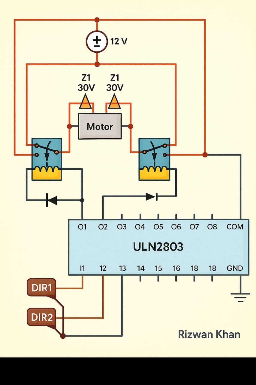 Rizwan - The ULN2803 is a high-voltage, high-current Darlington array ...