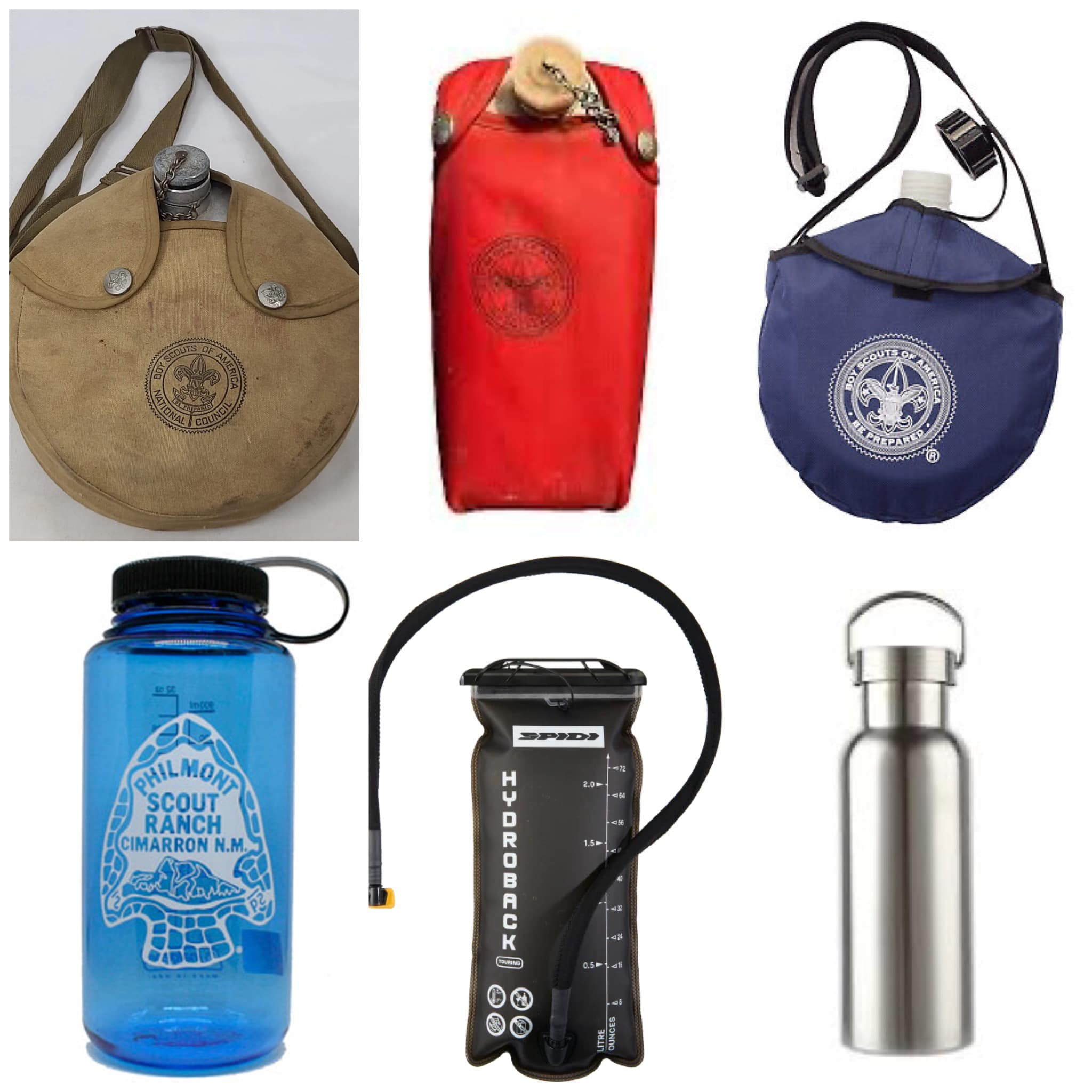 The Cub Scouts of America Canteen Plastic Blue Water Bottle is a