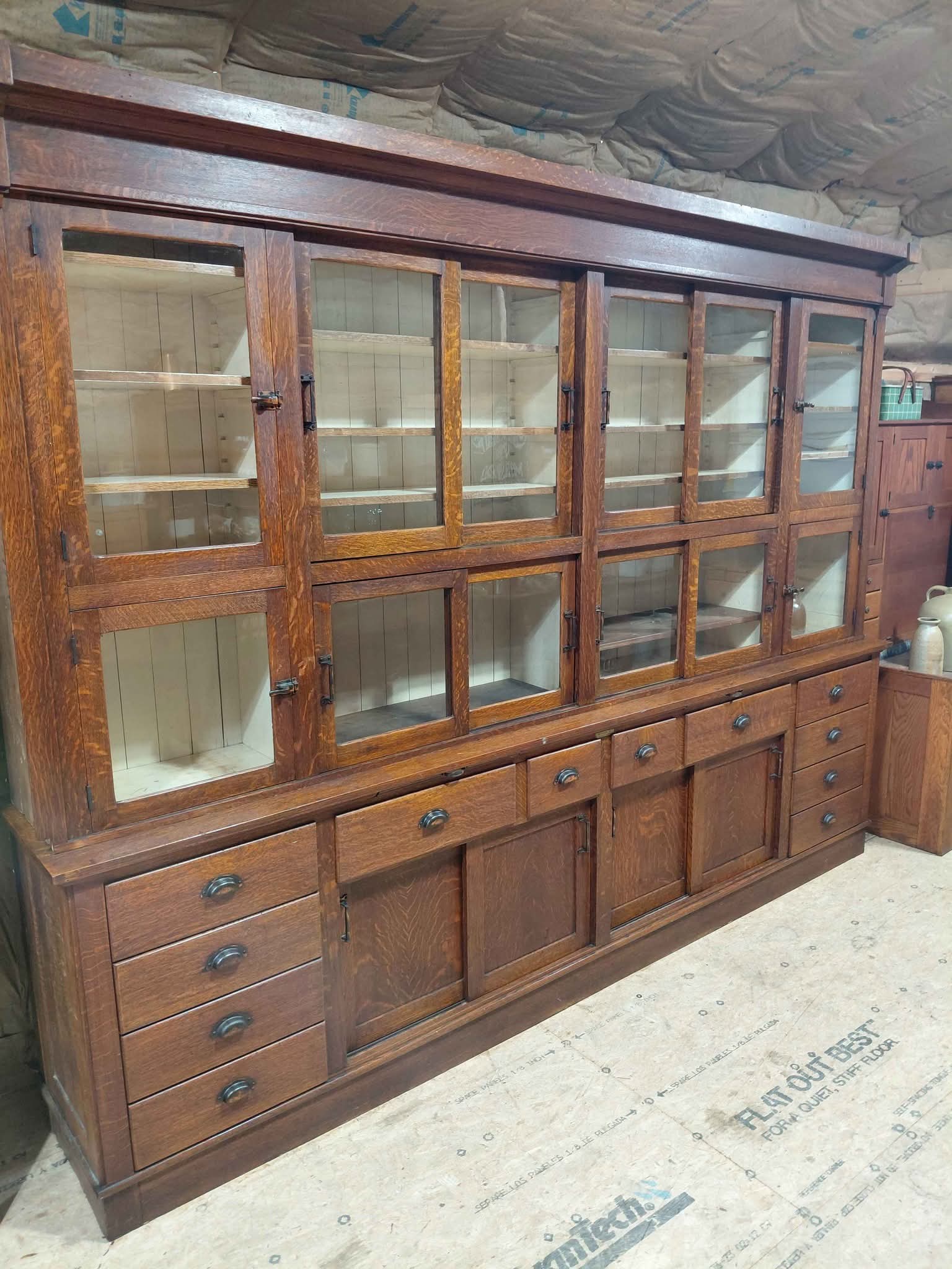 EARLY 1900's SOLID QUARTER SAWN OAK ! ( ORGINIAL HARDWARE AND ORGINIAL ...