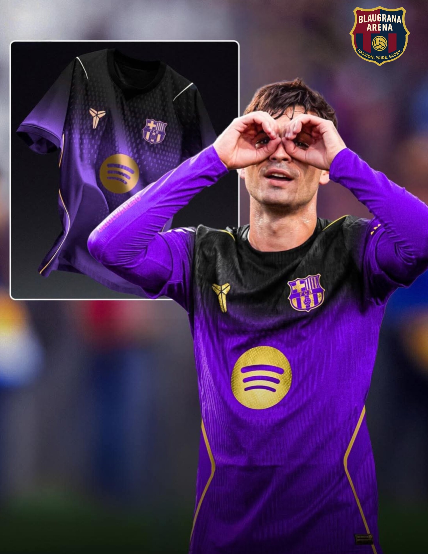 バルセロナ25/26 3rdユニフォーム　ペドリ　Pedri 📷 Pedri in Barcelona's 2025/26 third jersey. — via