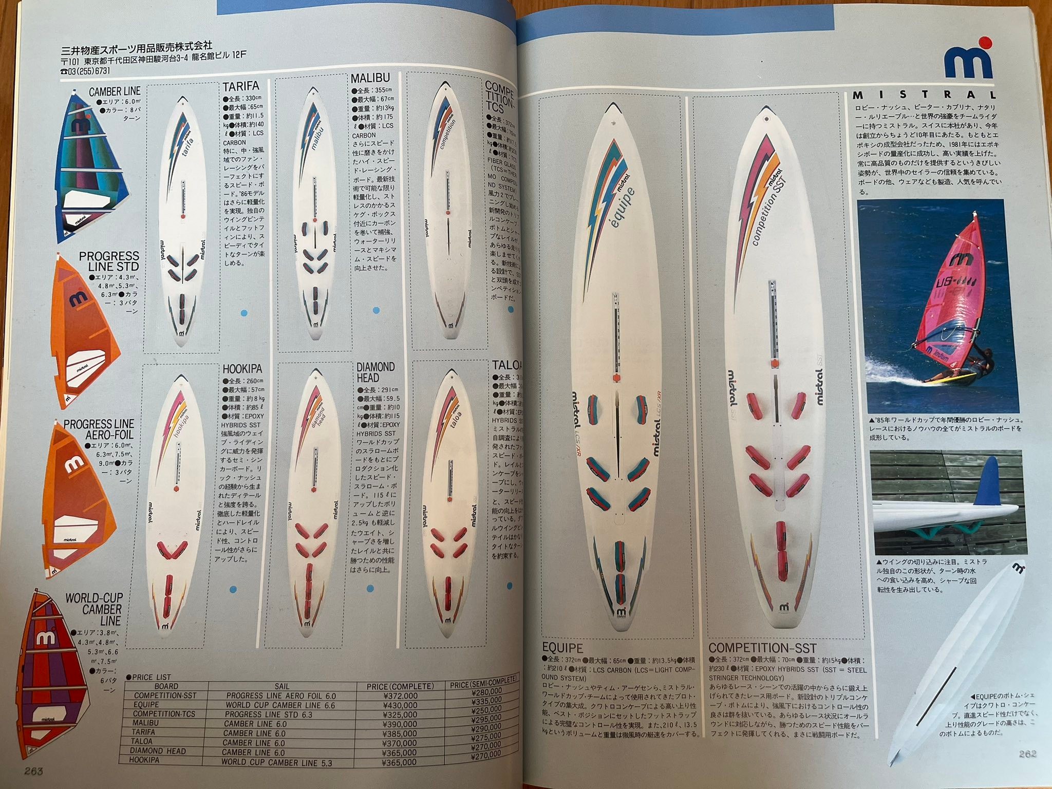 Back issues of the Japanese windsurfing magazine 