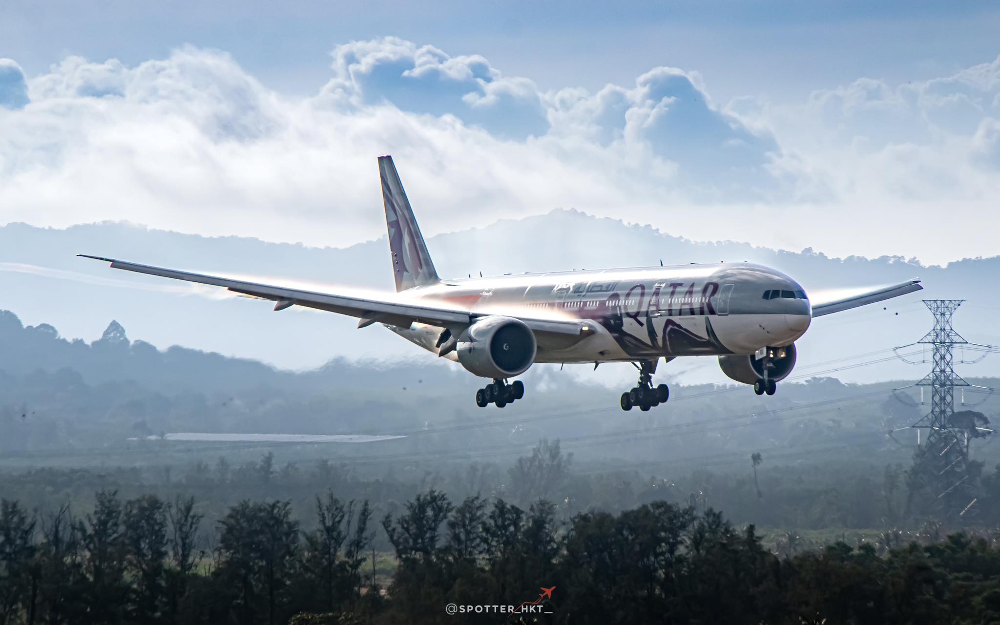 Qatar Airways UEFA Champions League livery Boeing 777-300er