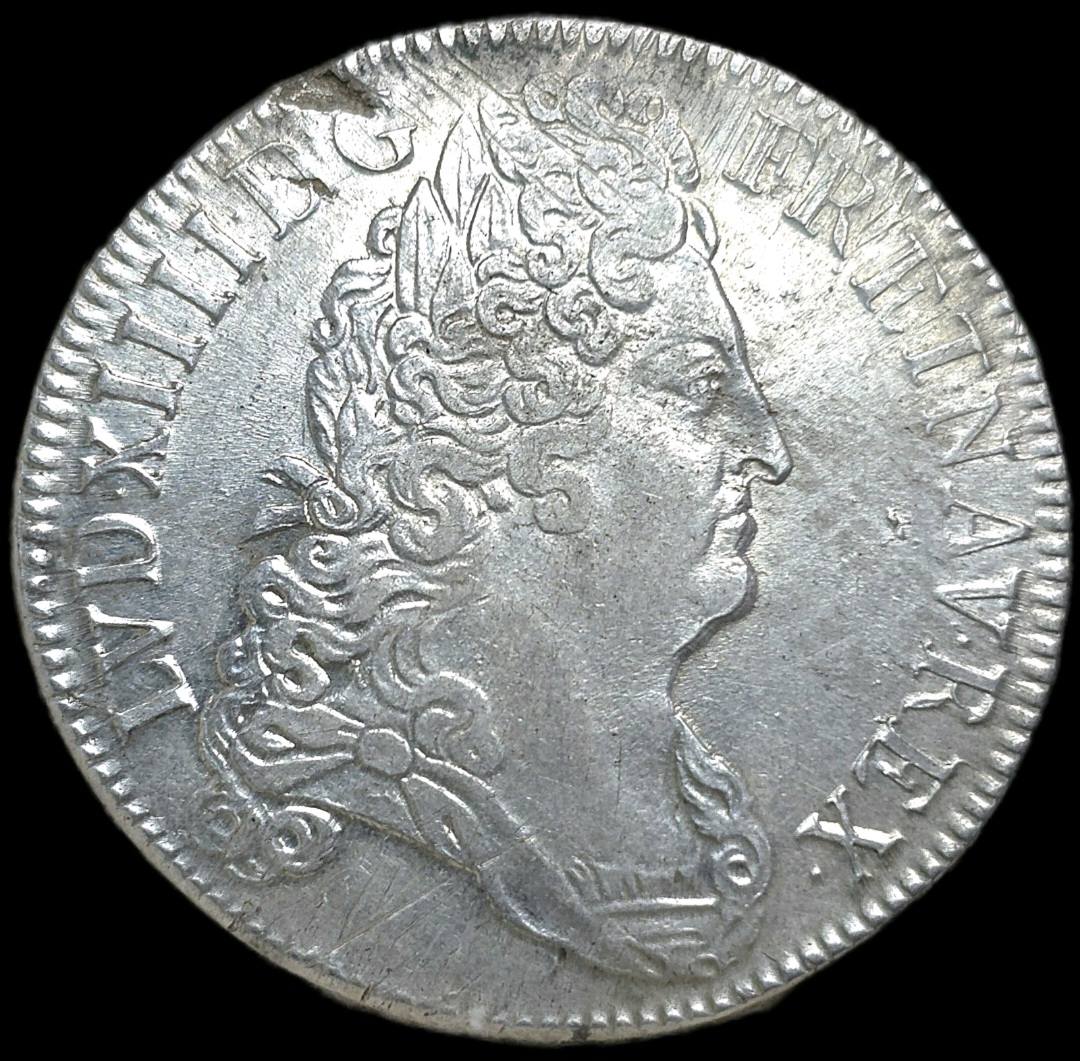 Pièce France 4 deniers de Strasbourg - Louis XIV - 1708 BB