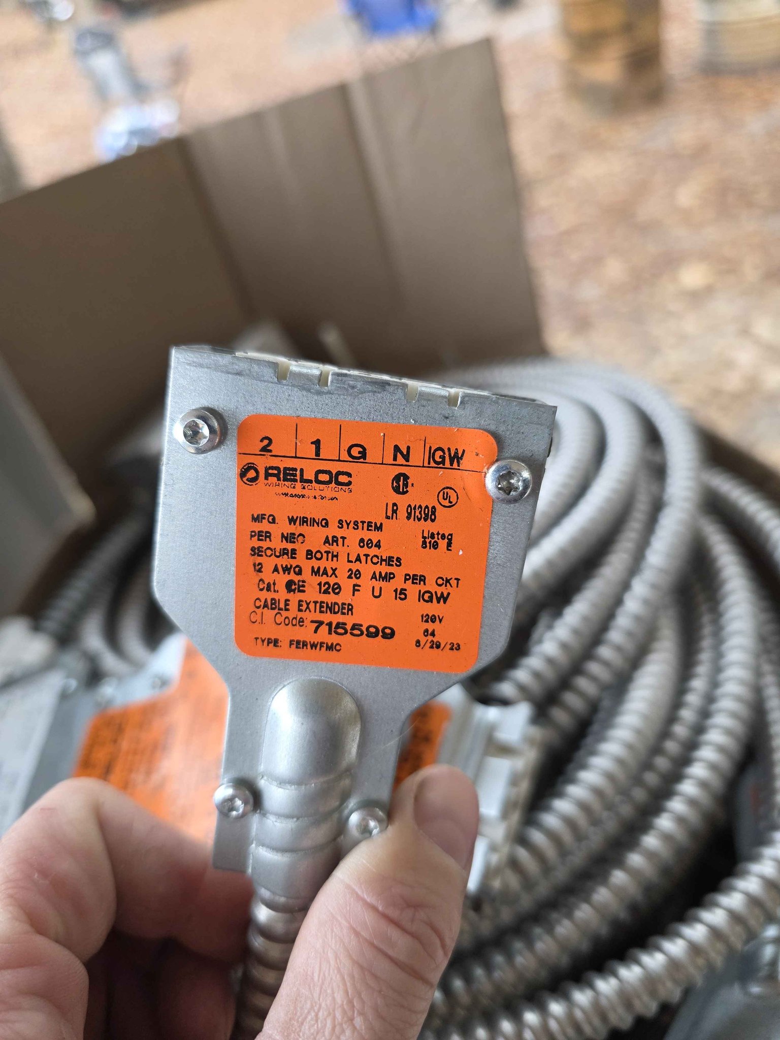 Reloc Power Wire and Receptacles - Cables & Adapters - Blythewood ...