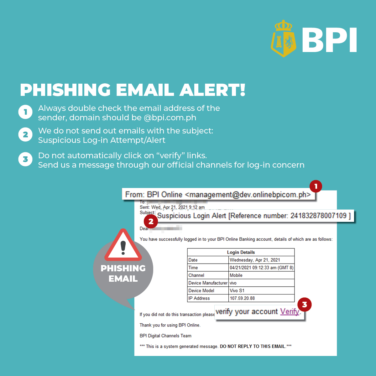 BPI - #BPIcybersecuriTips: Nakatanggap ka ba ng email... | Facebook