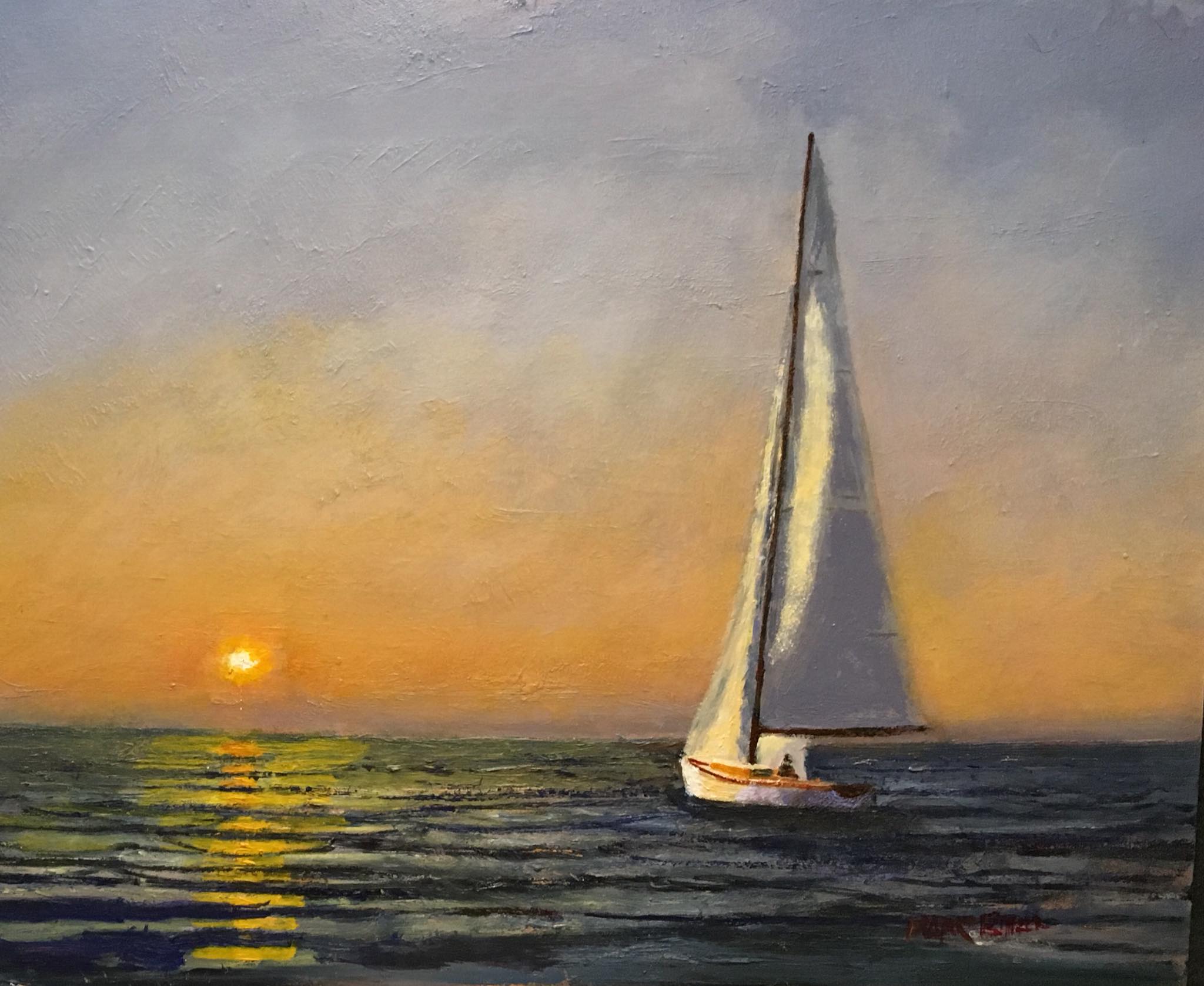 Sailboat painting for sale, 8