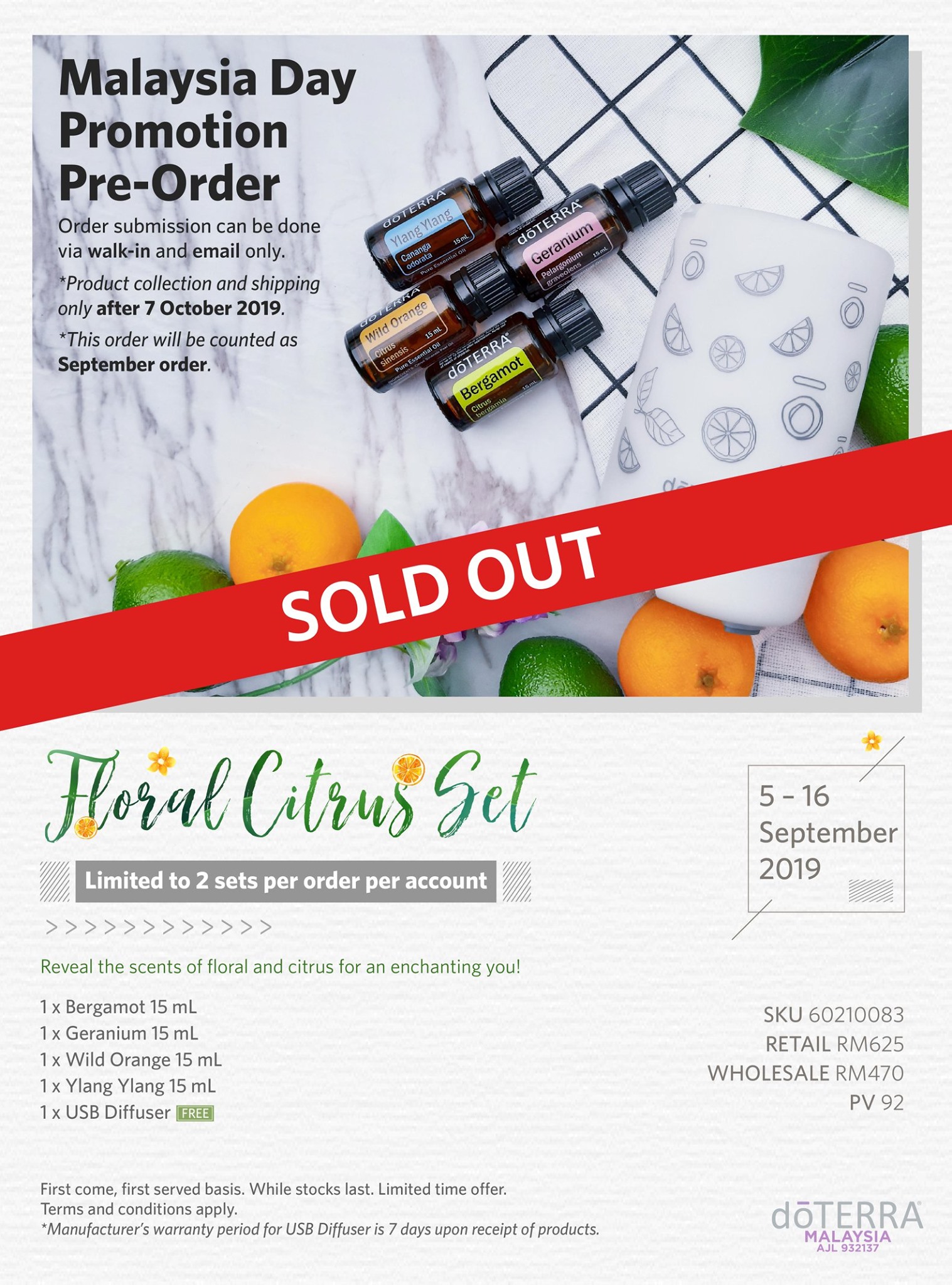 Dear Valued Customers,... - doTERRA Essential Oils Malaysia