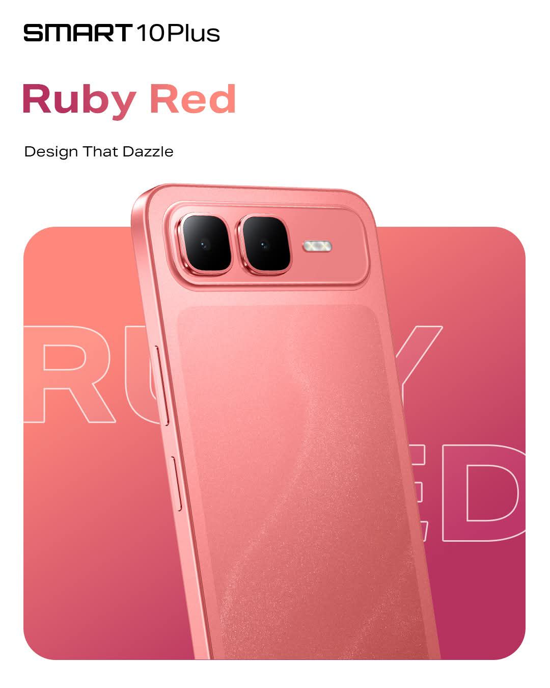 Infinix Smart 10 Plus Ruby Red phone review