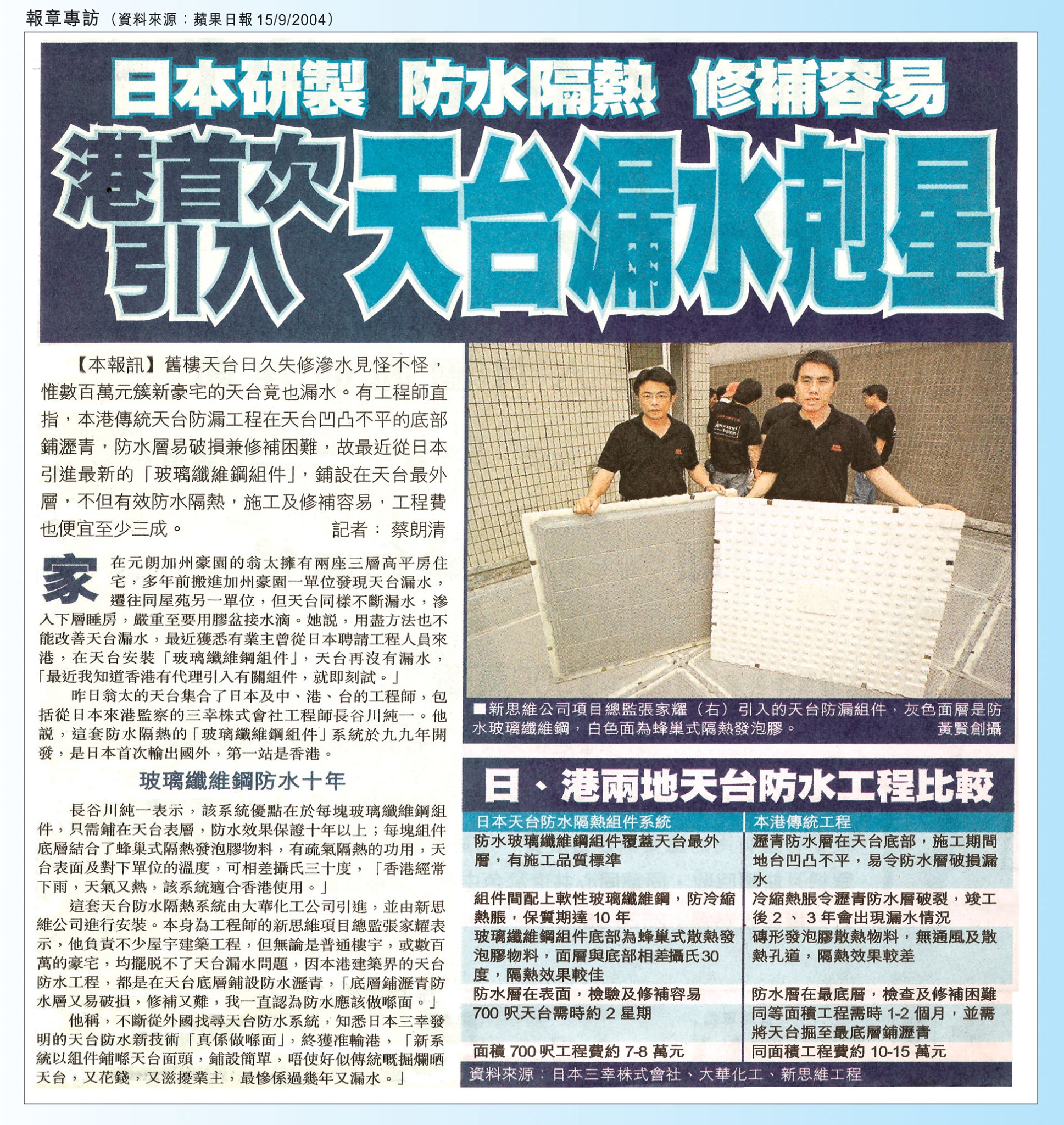 Apex Panel®新思維天面防水 | Hong Kong Hong Kong