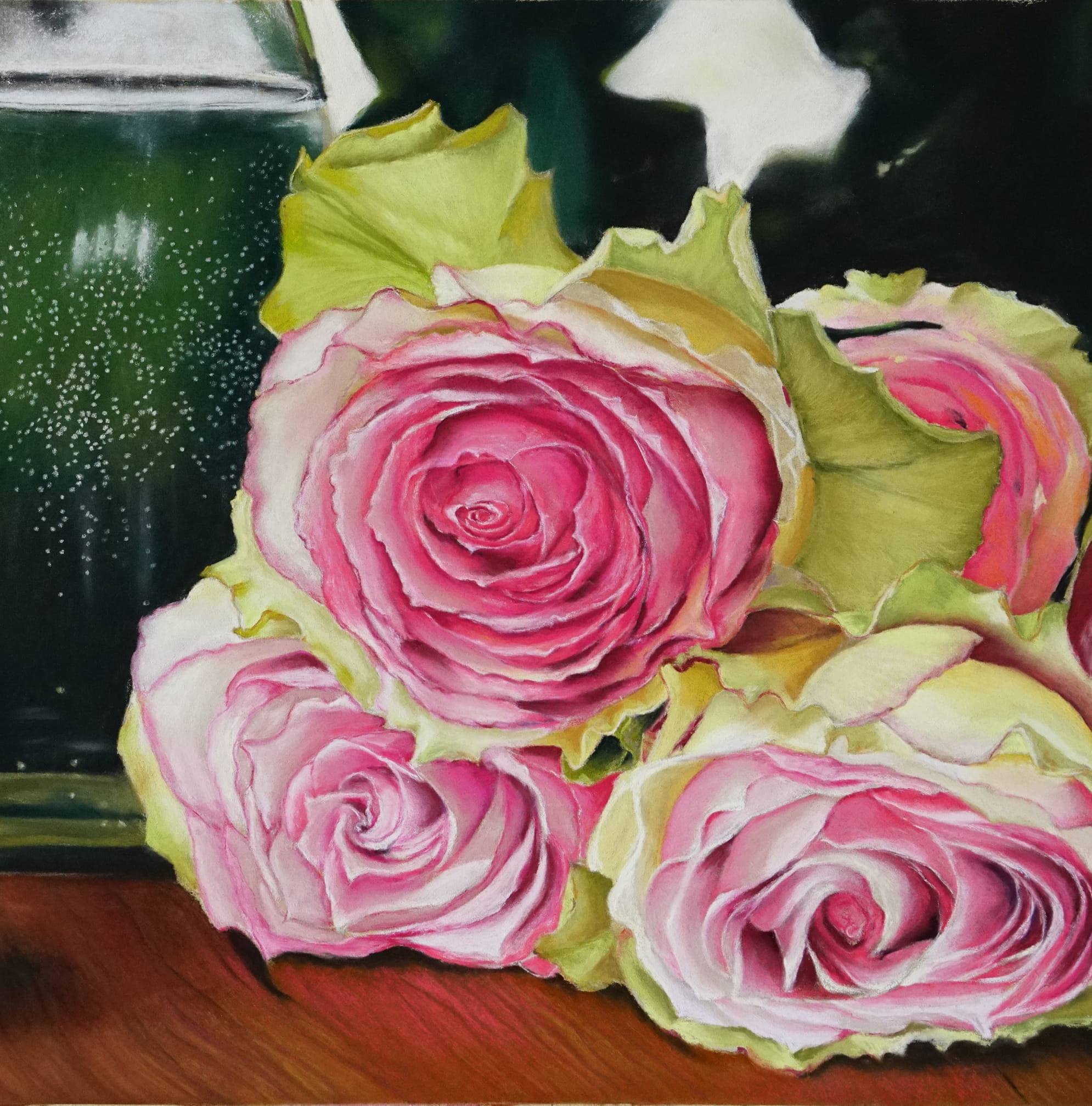 Today I tried an underpainting using an acrylic wash. WHY? Good ...