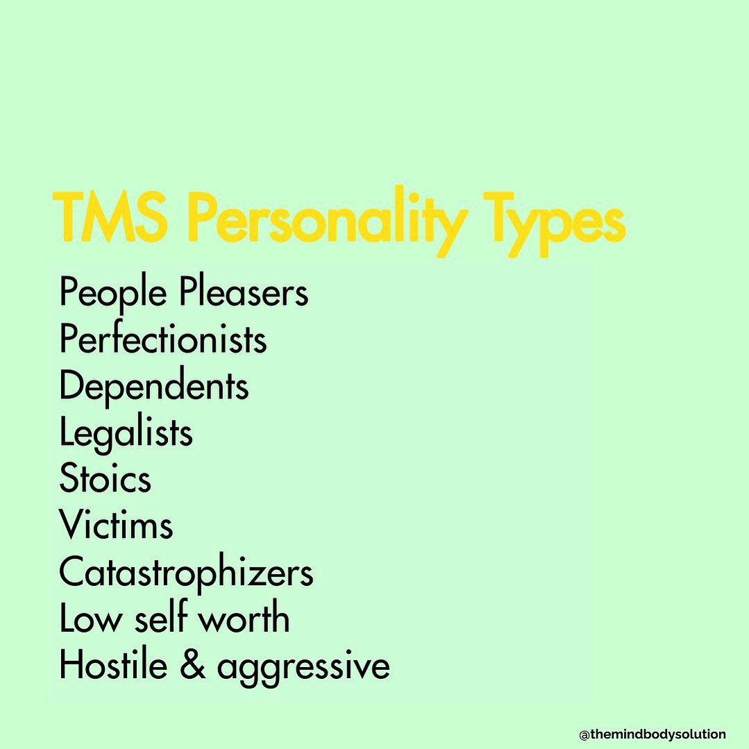 TMS-inducing Personality Types:... - TMS Mind Body Coach | Facebook