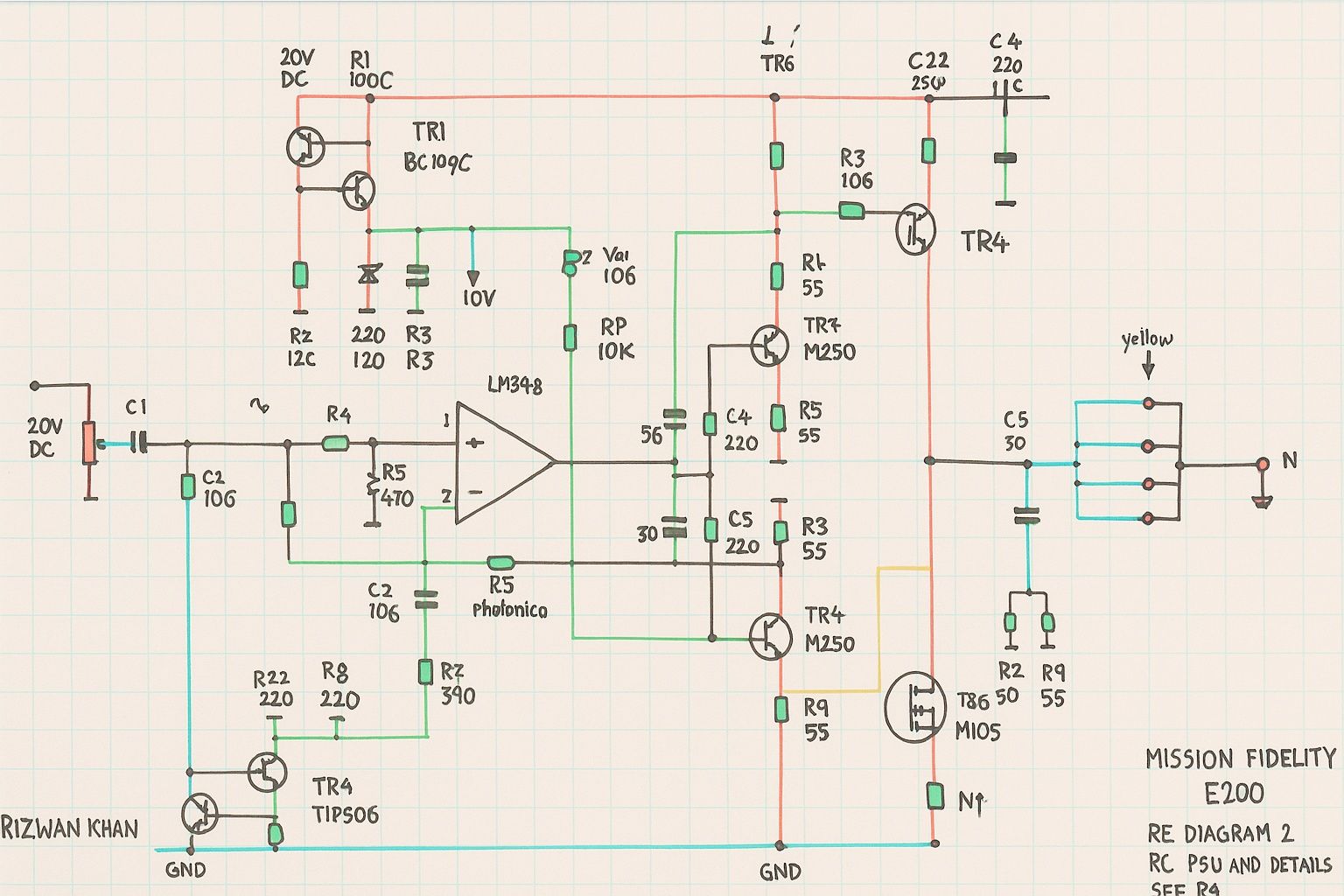 Rizwan - The circuit uses a JRC 45580 dual operational amplifier (op ...