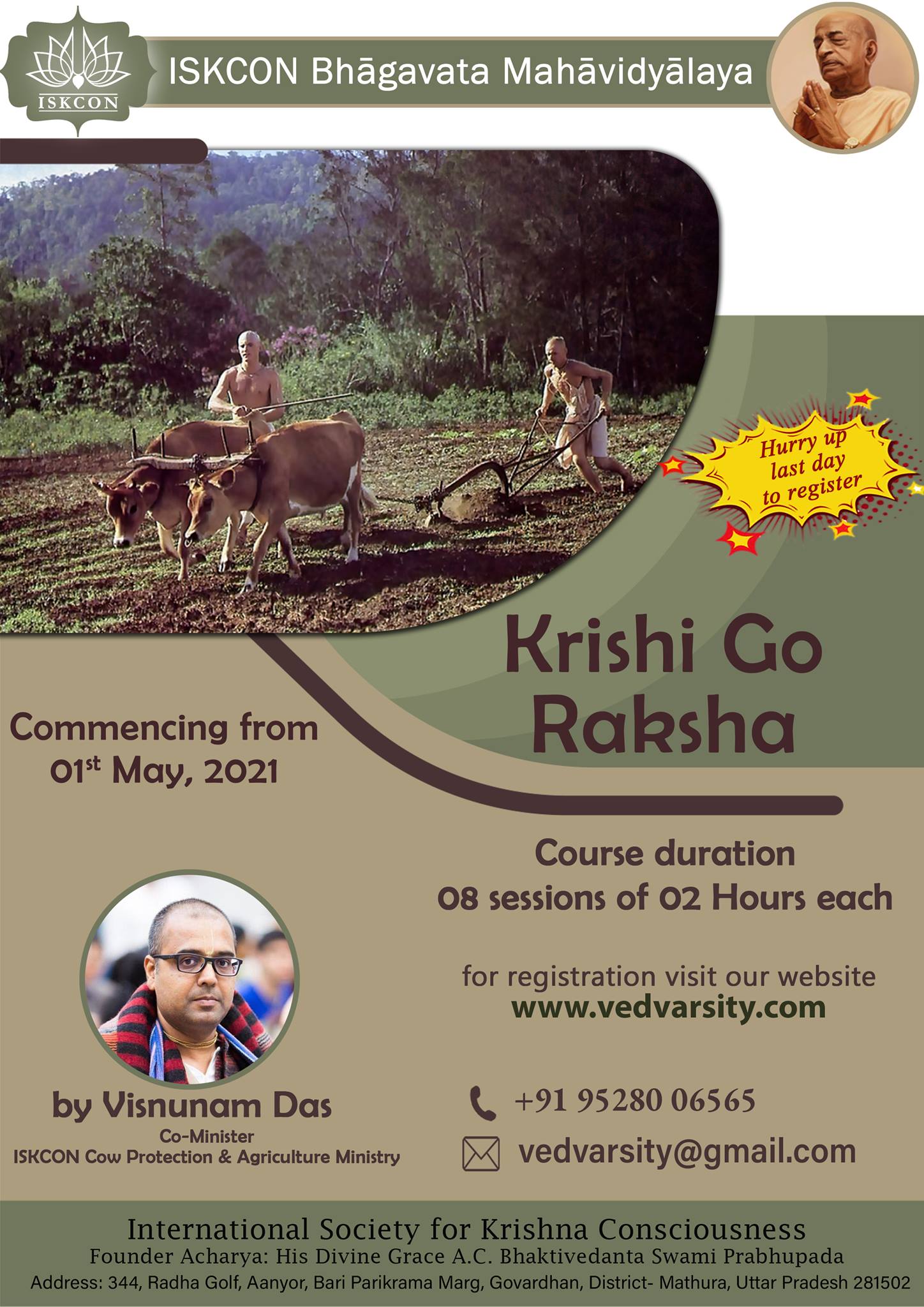 Bhagavad-gita - Vedvarsity.com | Krishi Go Raksha -... | Facebook