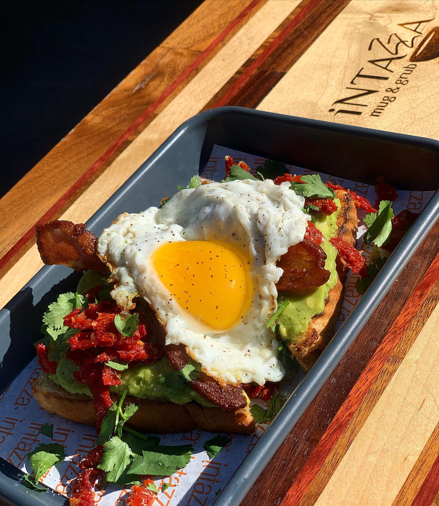 Our Avo Toast SUPERCHARGED ⚡️.... - Intazza Coffee Mug & Grub