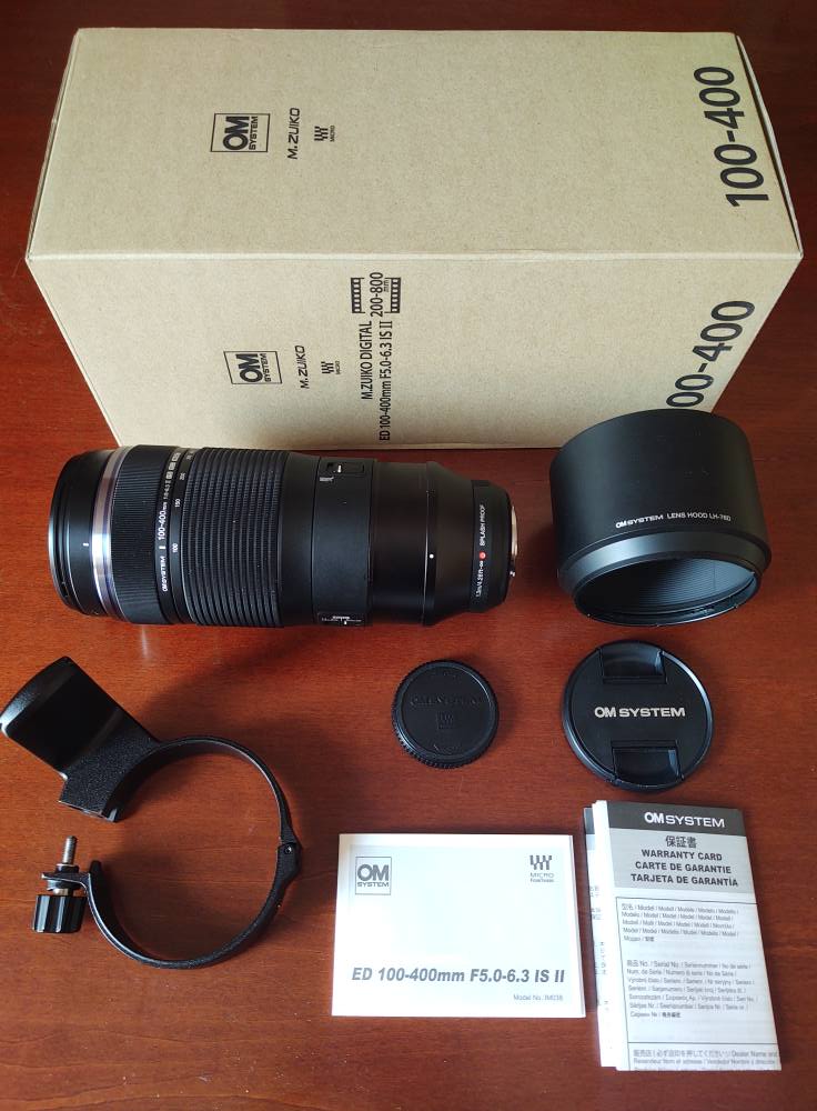 New OM System M.Zuiko 100-400mm f5-6.3 IS II Unboxing