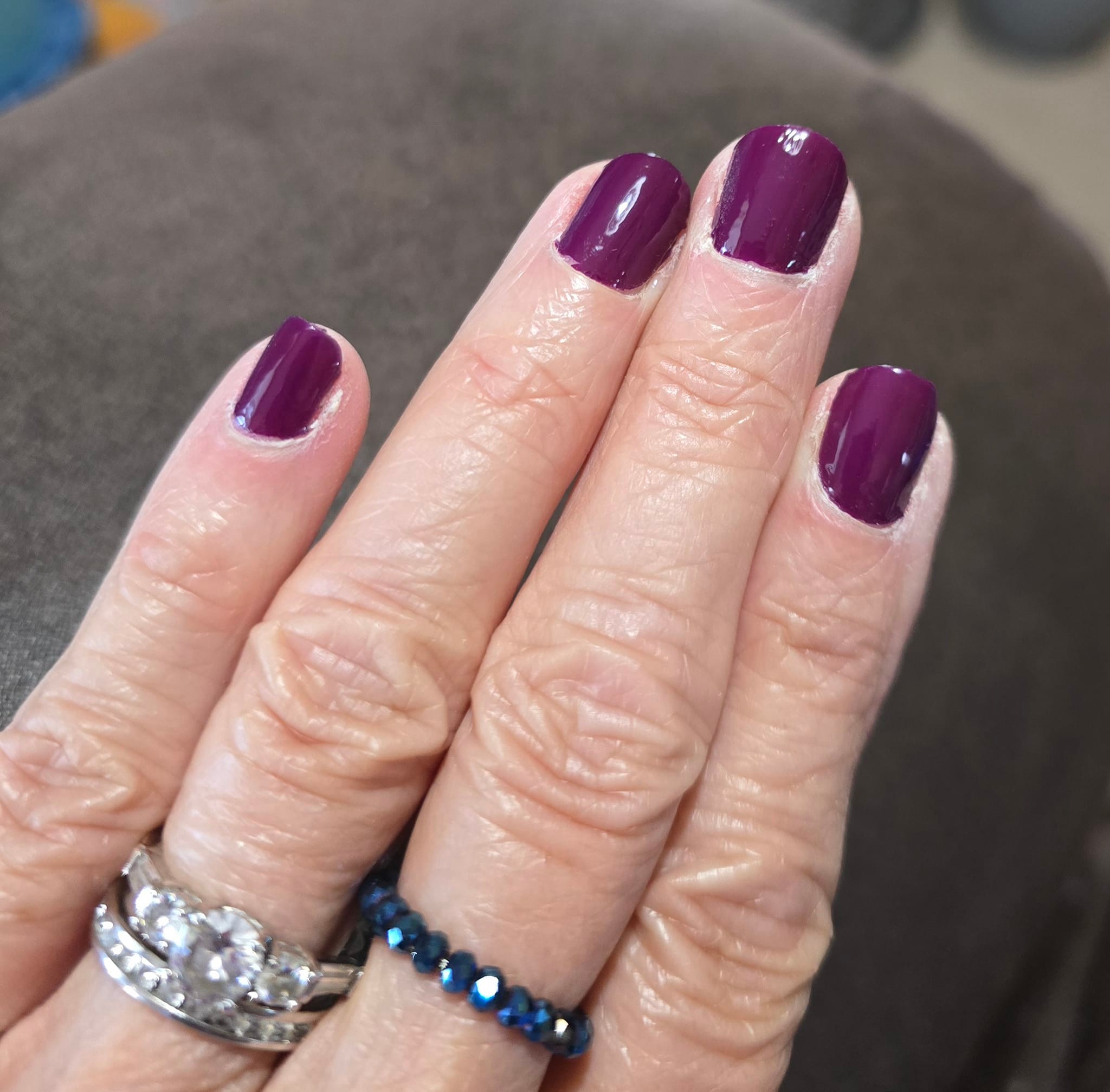 Sunday Mani using Aberdeen Aubergine and Undercover overlay
