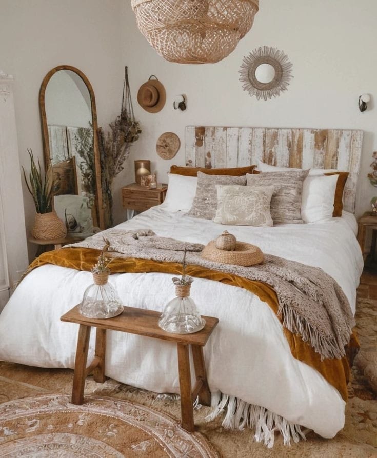 Bohemian - More ideas @ https://www.bohemianboho.com/bohemian-bedroom ...