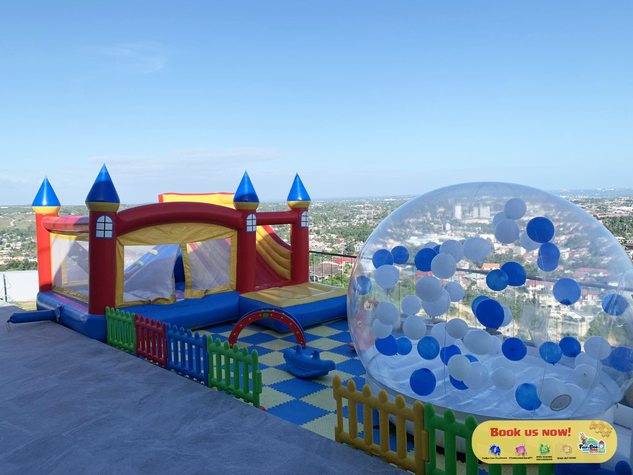 Our inflatable dome and... - Funbee Cebu Mobile Playground