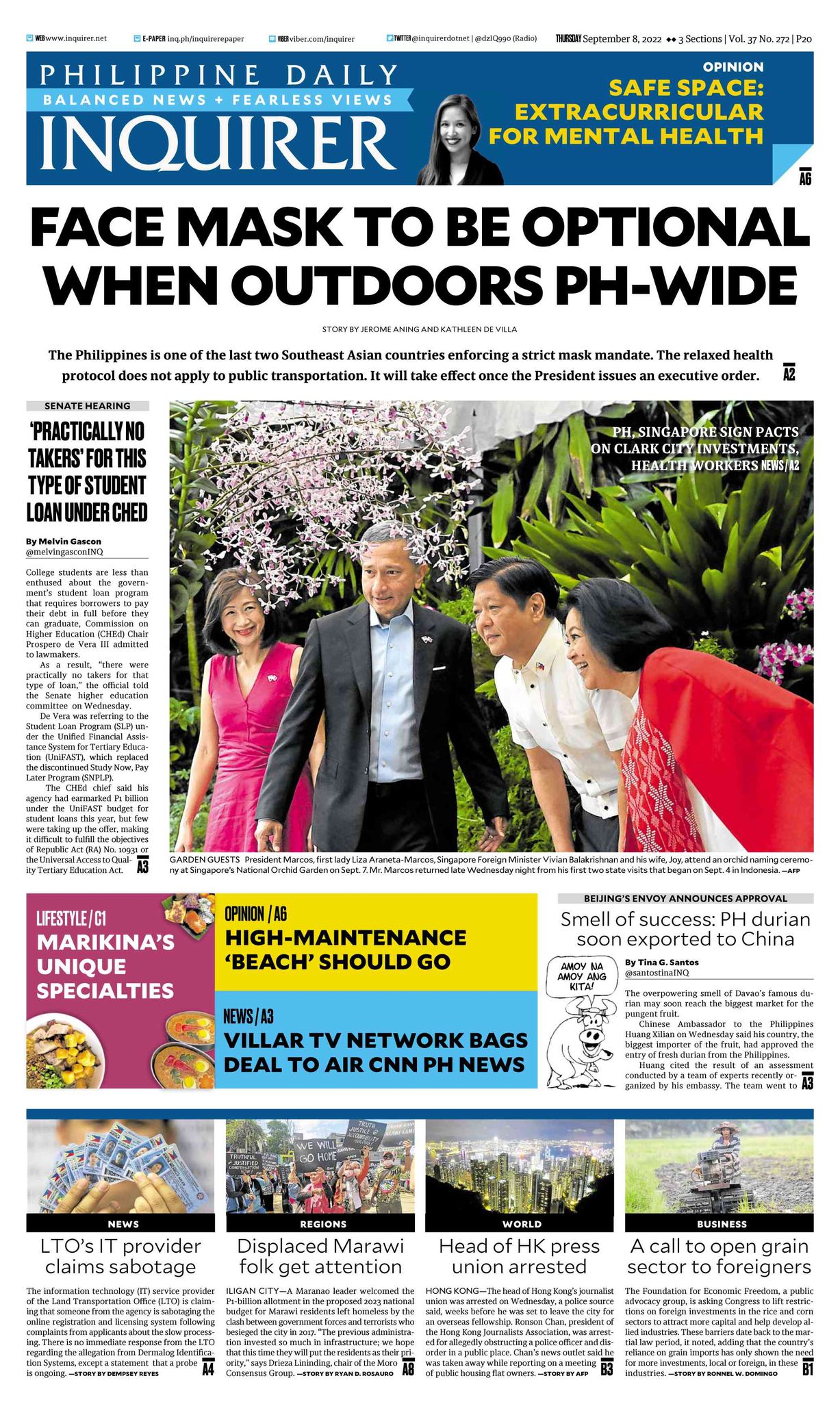 INQUIRER.net - Today's Inquirer front page (September 8,... | Facebook