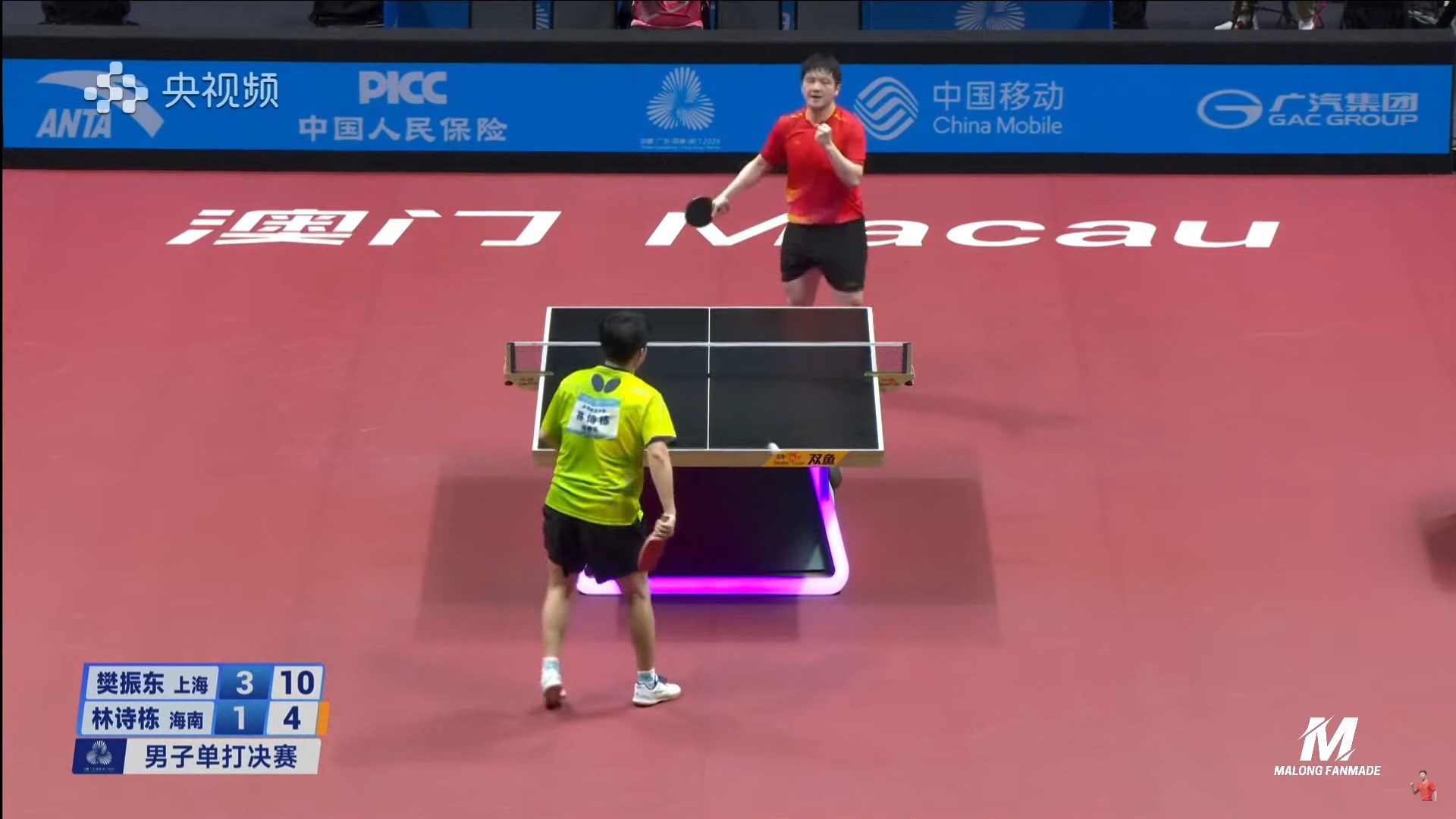 桌球(Table Tennis)愛好者聯盟 | 恭喜樊振東擊敗林詩棟拿到中國全運會冠軍，上次亞錦賽中國男團跟日本打滿五盤五局大戰，差點就要輸了 ...