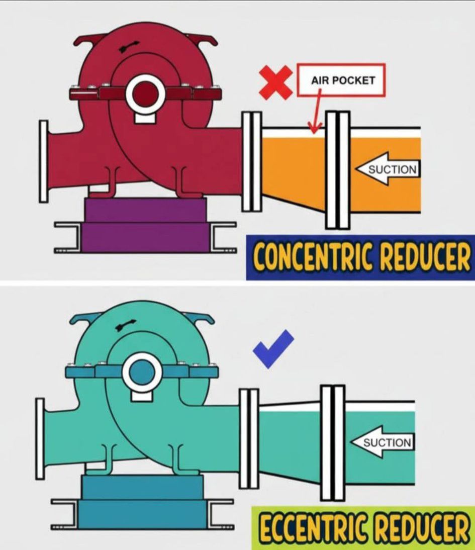 Rahul Kumar - Concentric vs Eccentric Reducers In piping... | Facebook