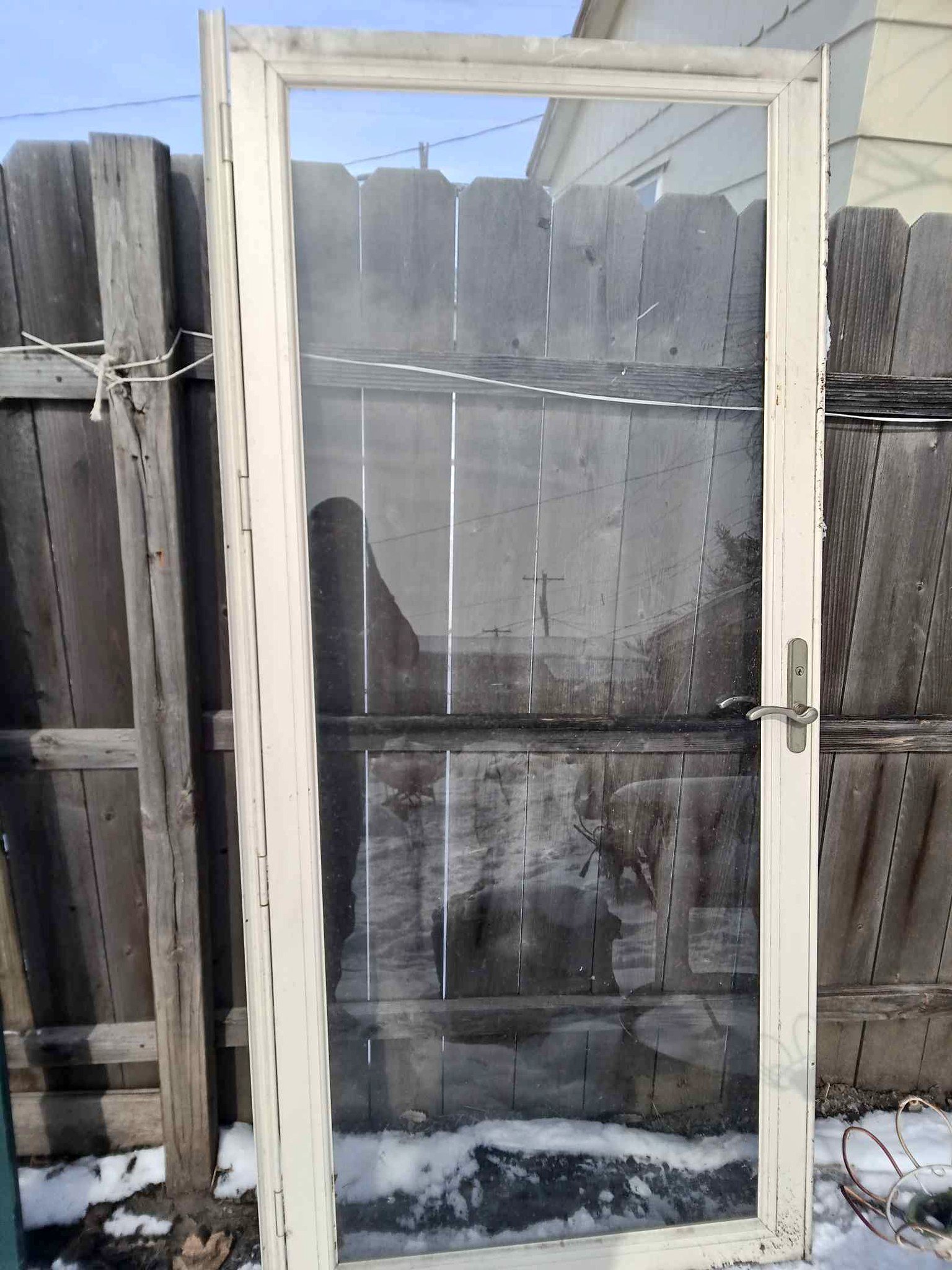 Andersen 3000-Series full-view aluminum storm door. - Miscellaneous