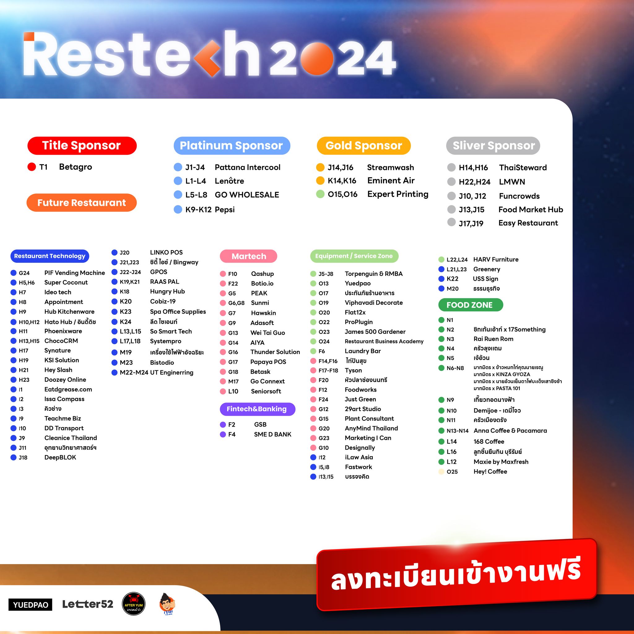 🦾📍เปิดโซนต่าง ๆ ในงาน... - Restech - Restaurant Technology