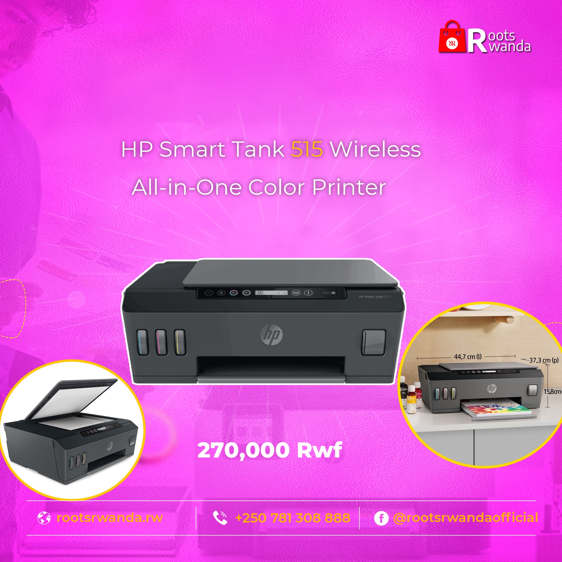 HP Smart Tank 515 Wireless... - Roots Rwanda Online Store