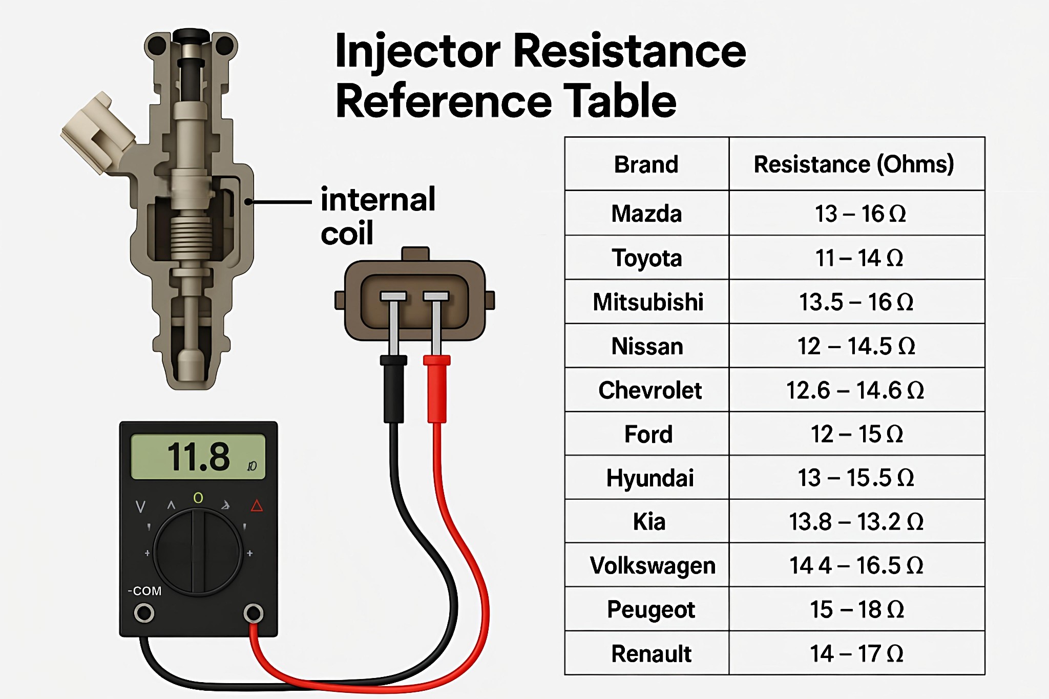 Auto mechanical tips & tricks | The image displays an injector ...