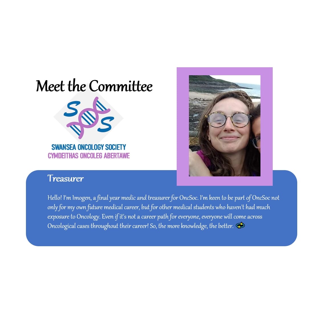 Meet the 2021-22 Swansea... - Swansea Oncology Society | Facebook