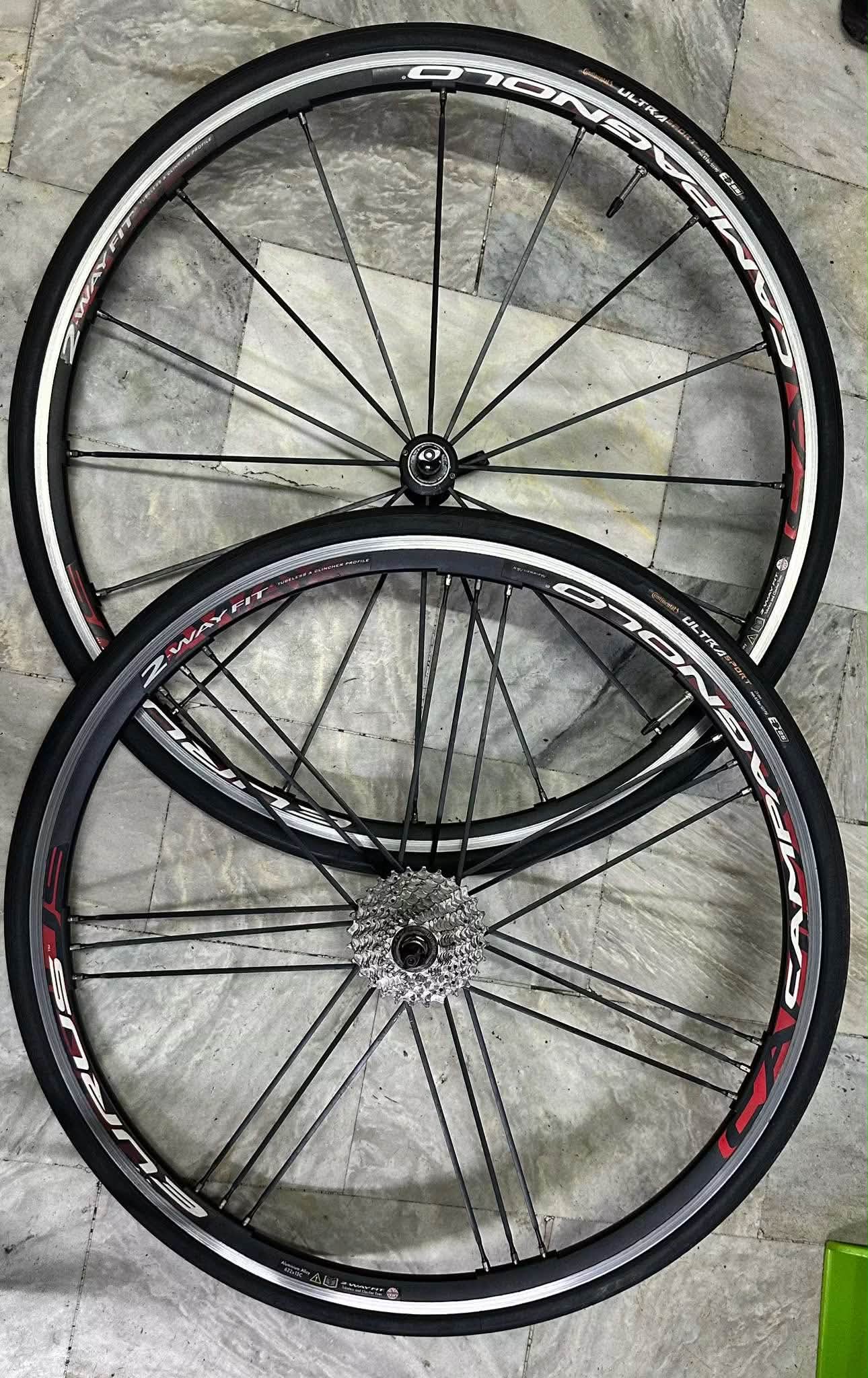 Campagnolo Eurus 2-way fit clincher tubeless ready wheels for sale