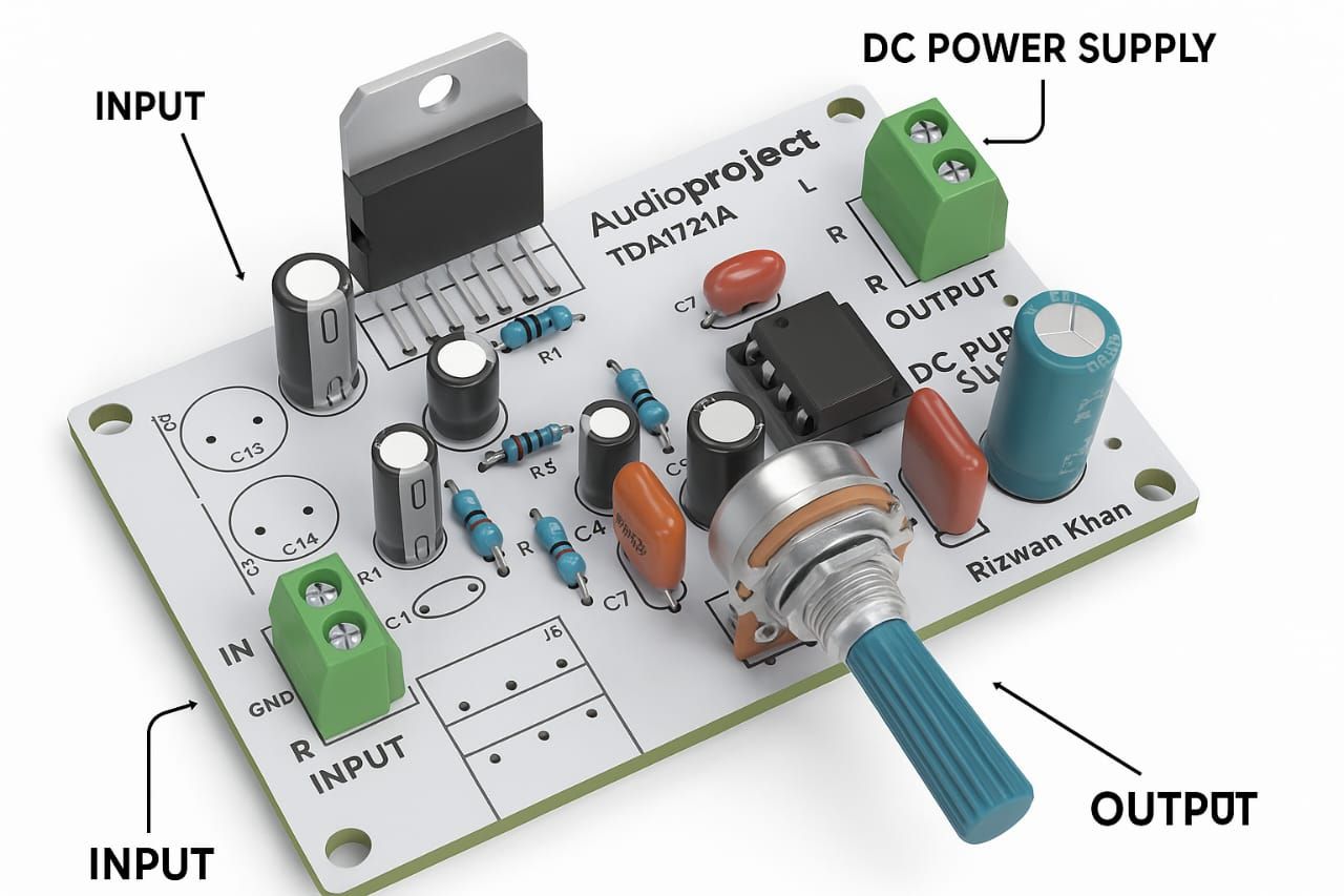 Rizwan - 2.1 Amplifier Module. It is designed for DIY audio projects ...