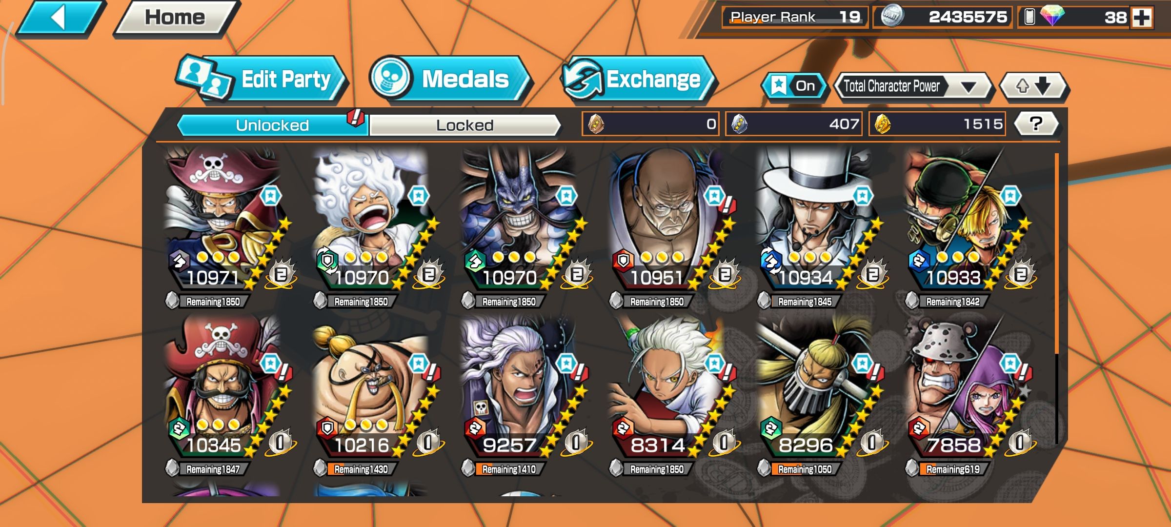 Sell 7 EXTREME MAX WITH ZOSAN+NUSJURO PARTY POWER 50K+ GOOD MED GF