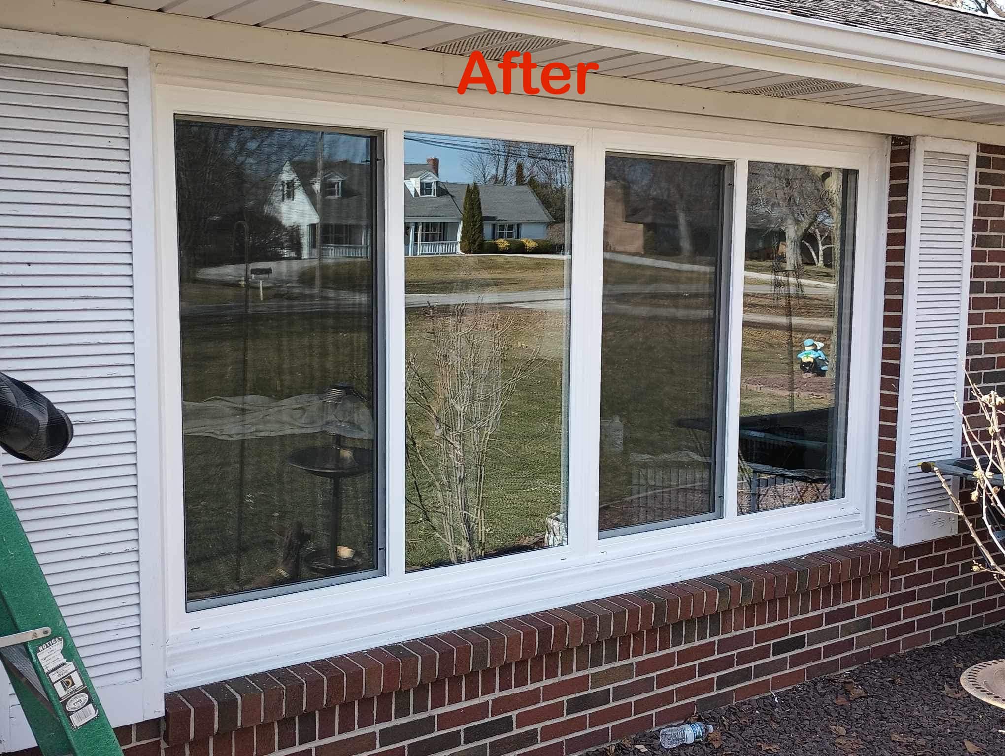 Code - ‼️ Before & After of a recent window job ‼️ Took out the old ...