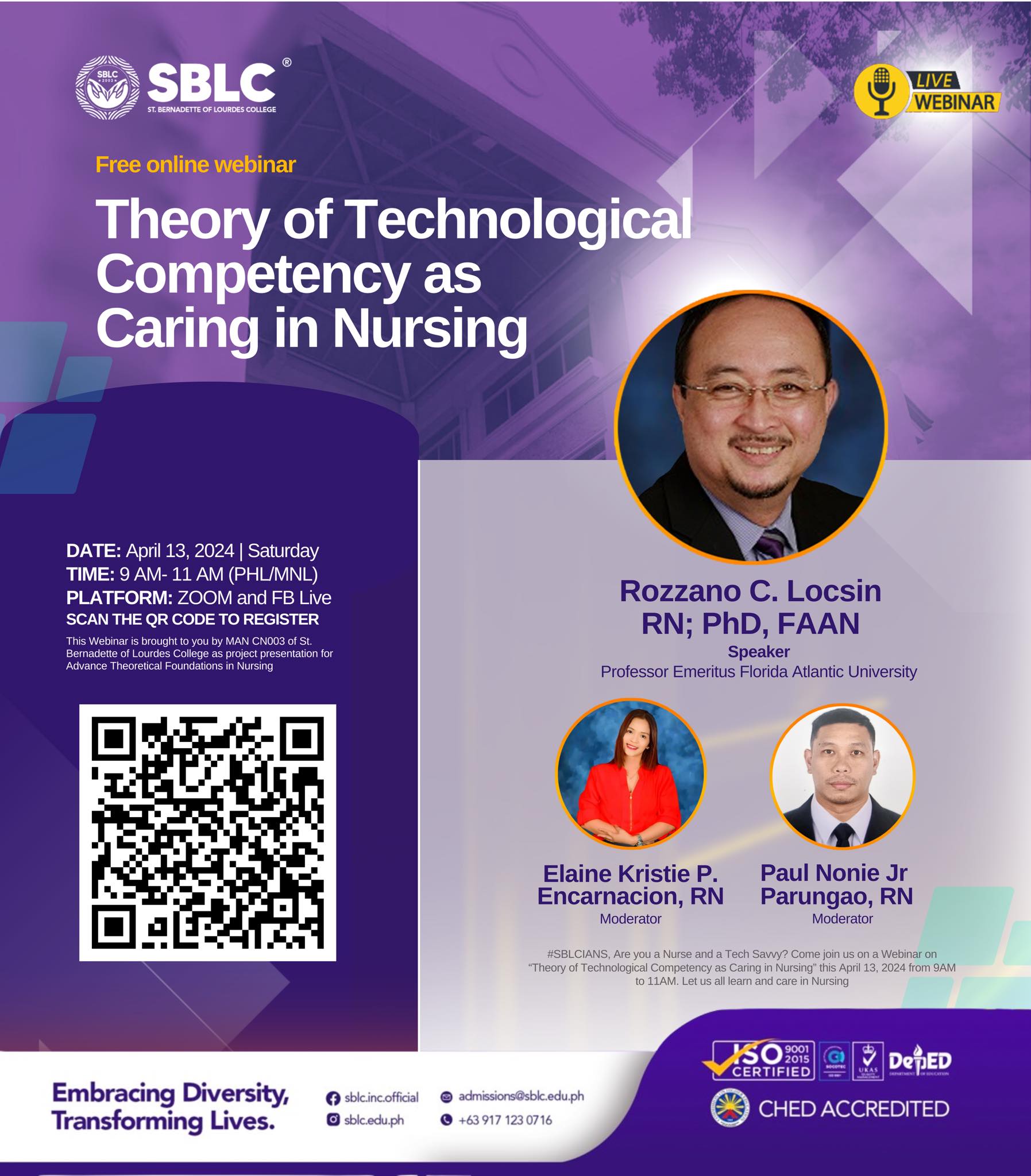 SBLC - SBLCians, Are you a Nurse and a Tech Savvy? Come... | Facebook