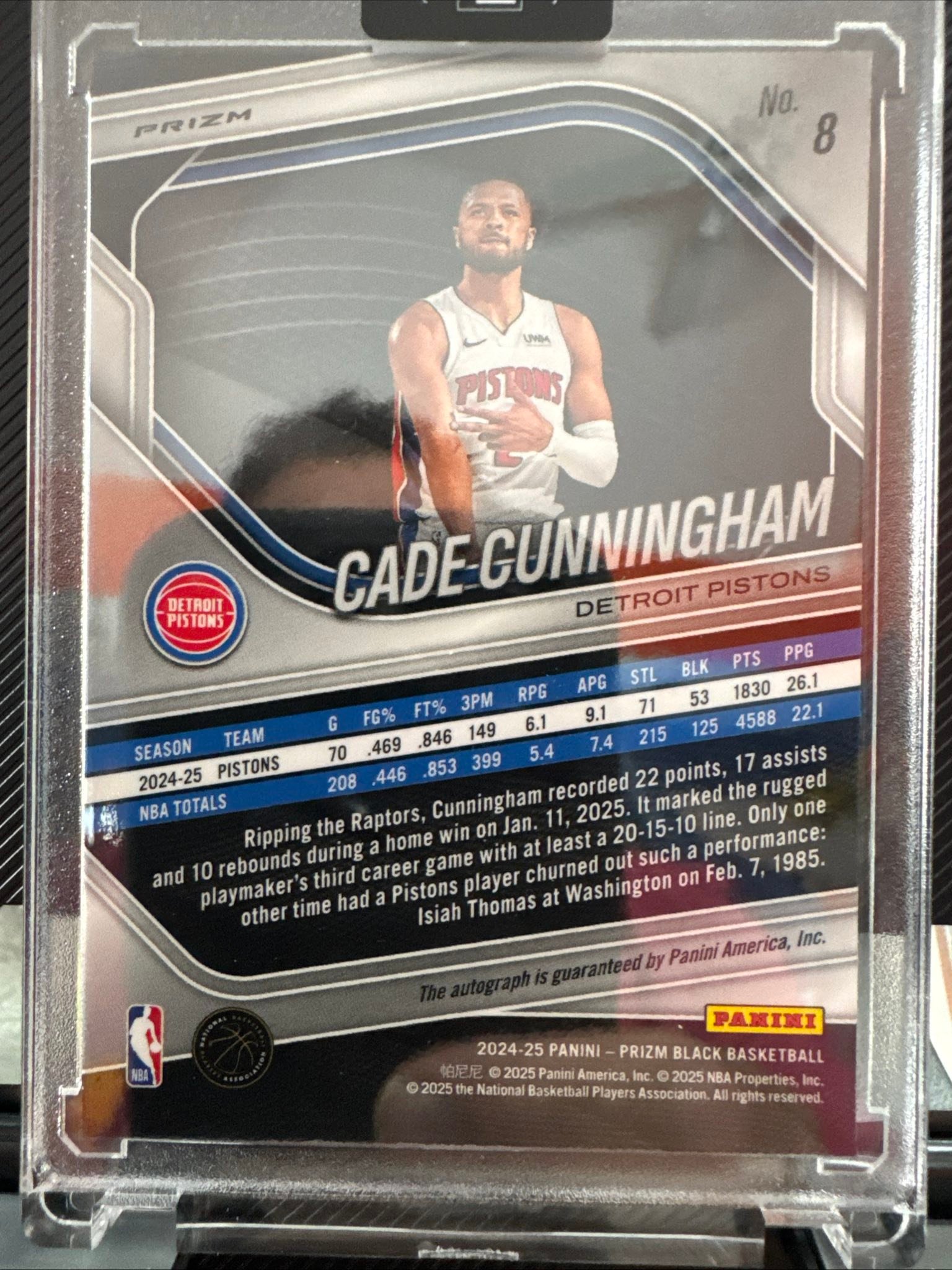 Cade Cunningham Auto Prizm black $89 pp gands