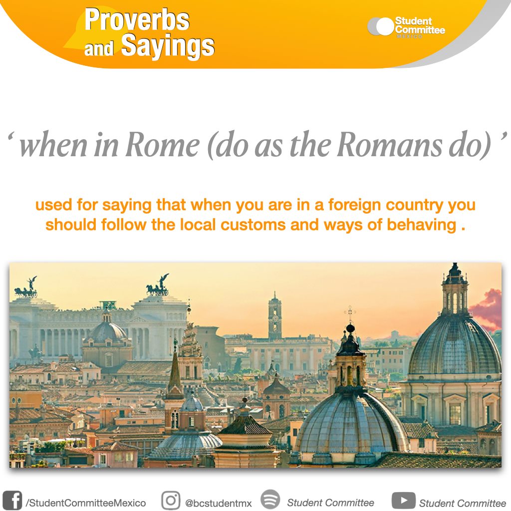 🇮🇹 When in Rome... - Student Committee British Council Mexico | Facebook