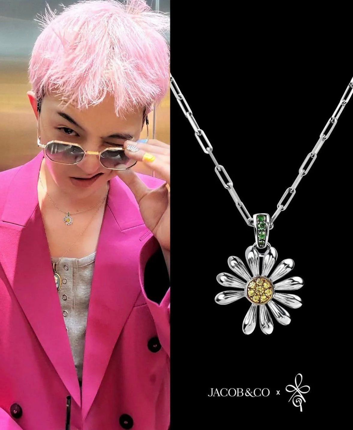 Jacob & Co. x PEACEMINUSONE Pendant — a limited-edition