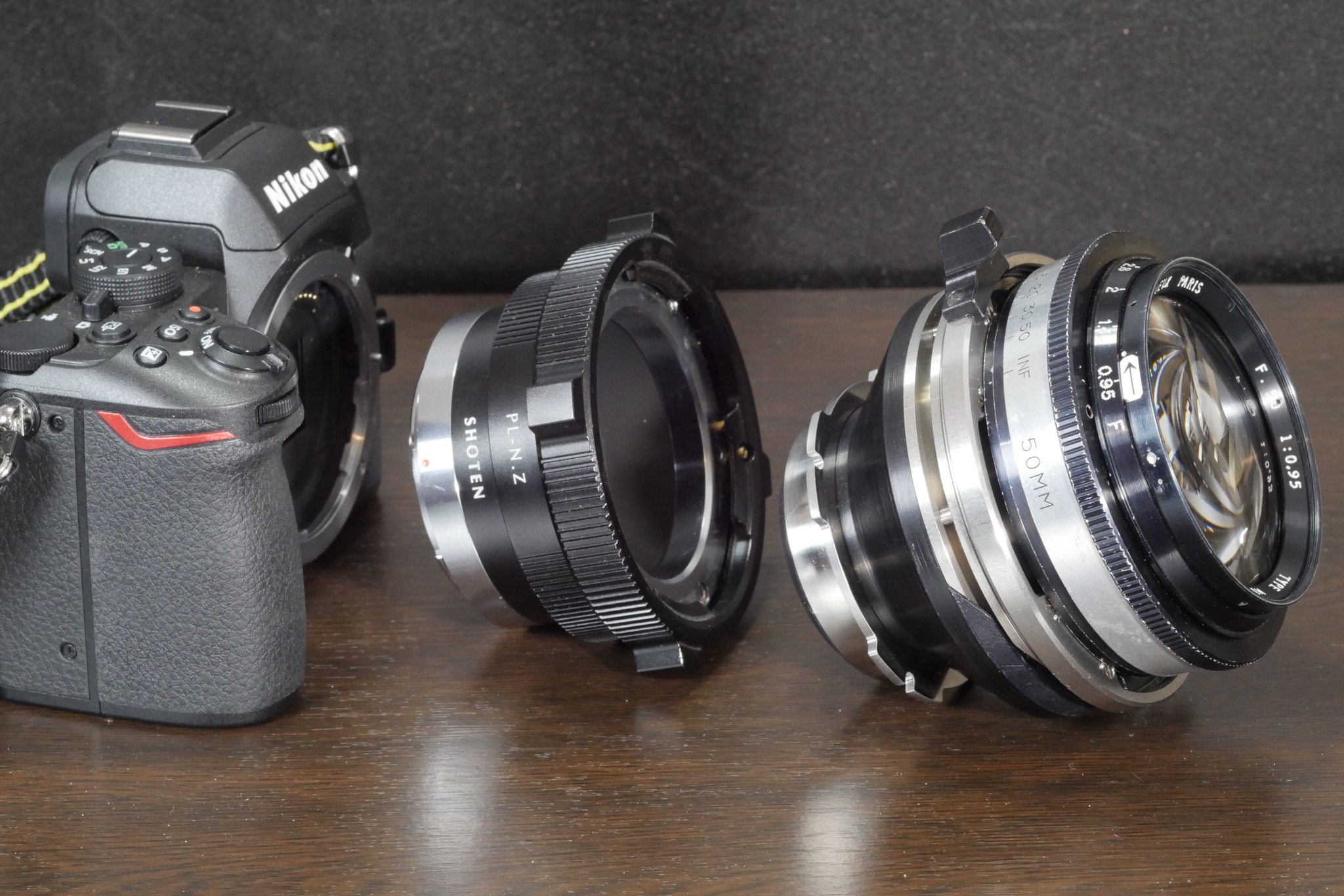 P.Angenieux 50mm F1.2 Projector lens. Modified for Sony E mount.