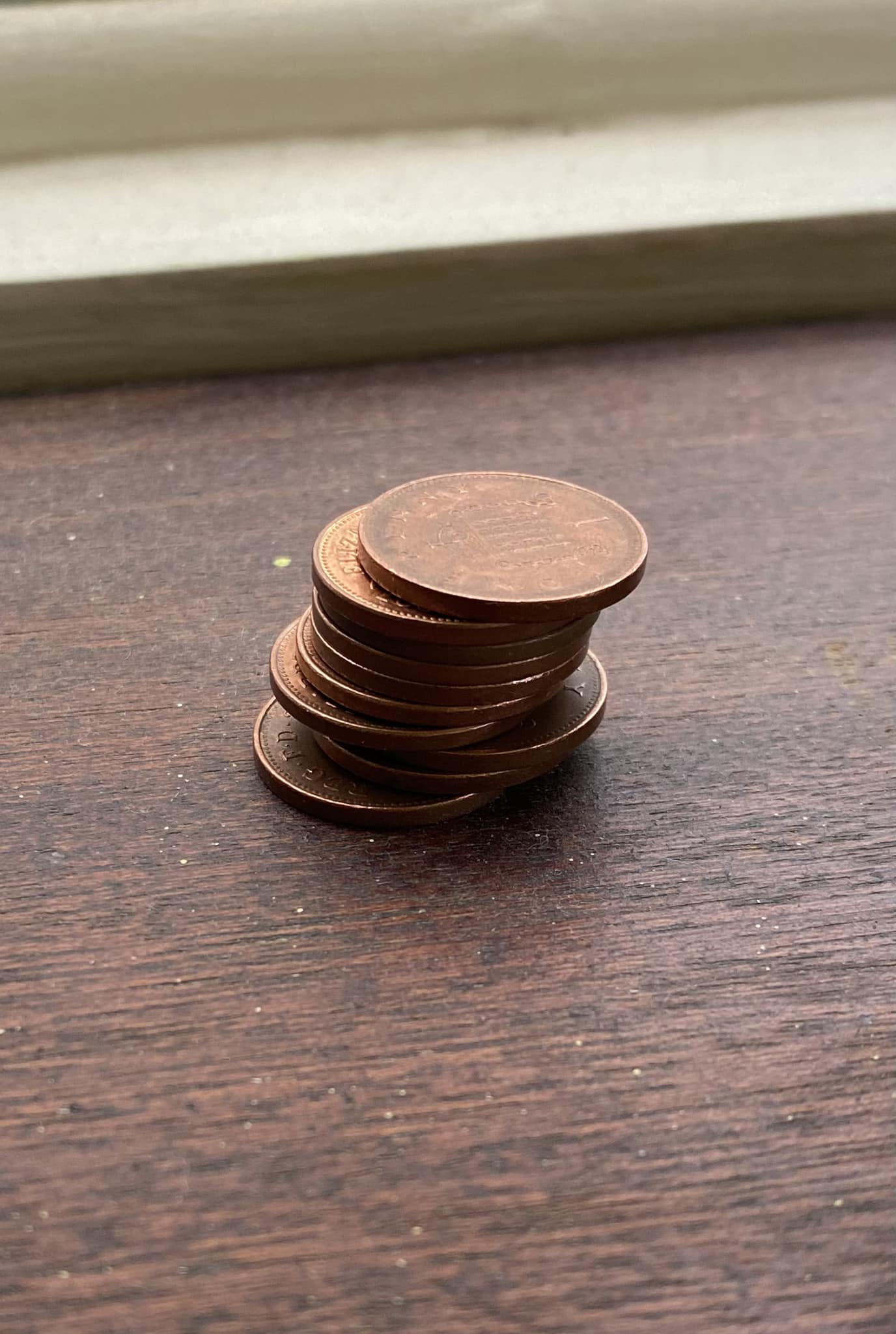 Collecting and sharing lucky pennies for good luck