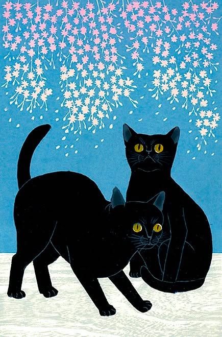 Cats and Sakura