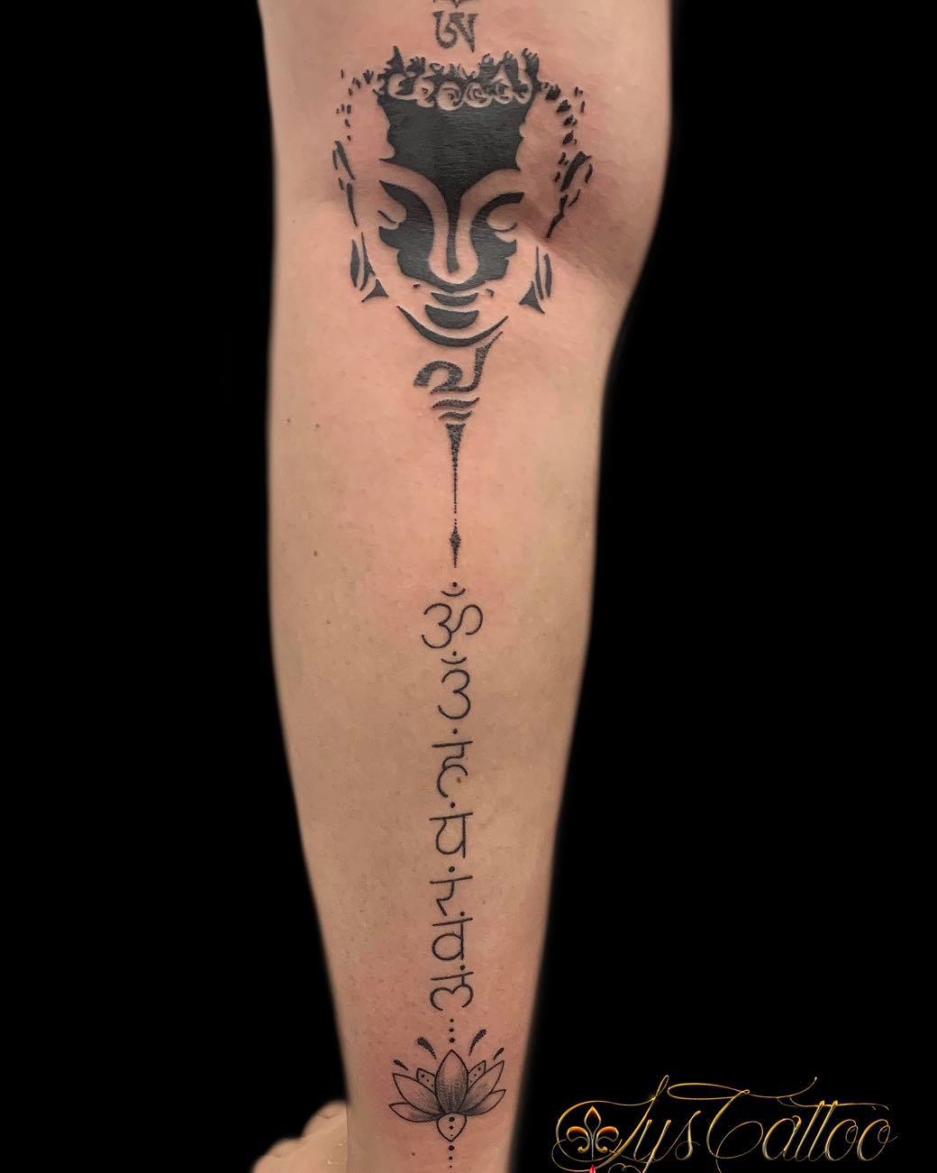 Tatouage Tete De Bouddha Femme