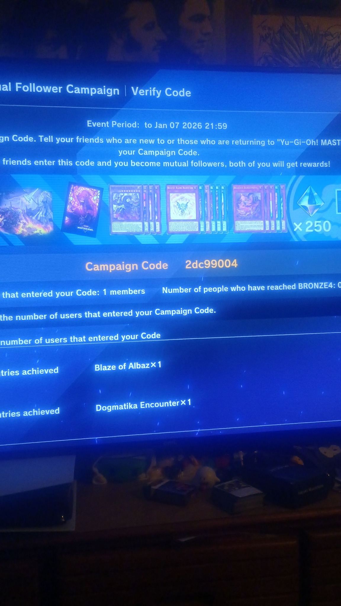 My campaign code on master duel if anyone wants to be friends. I'll ...