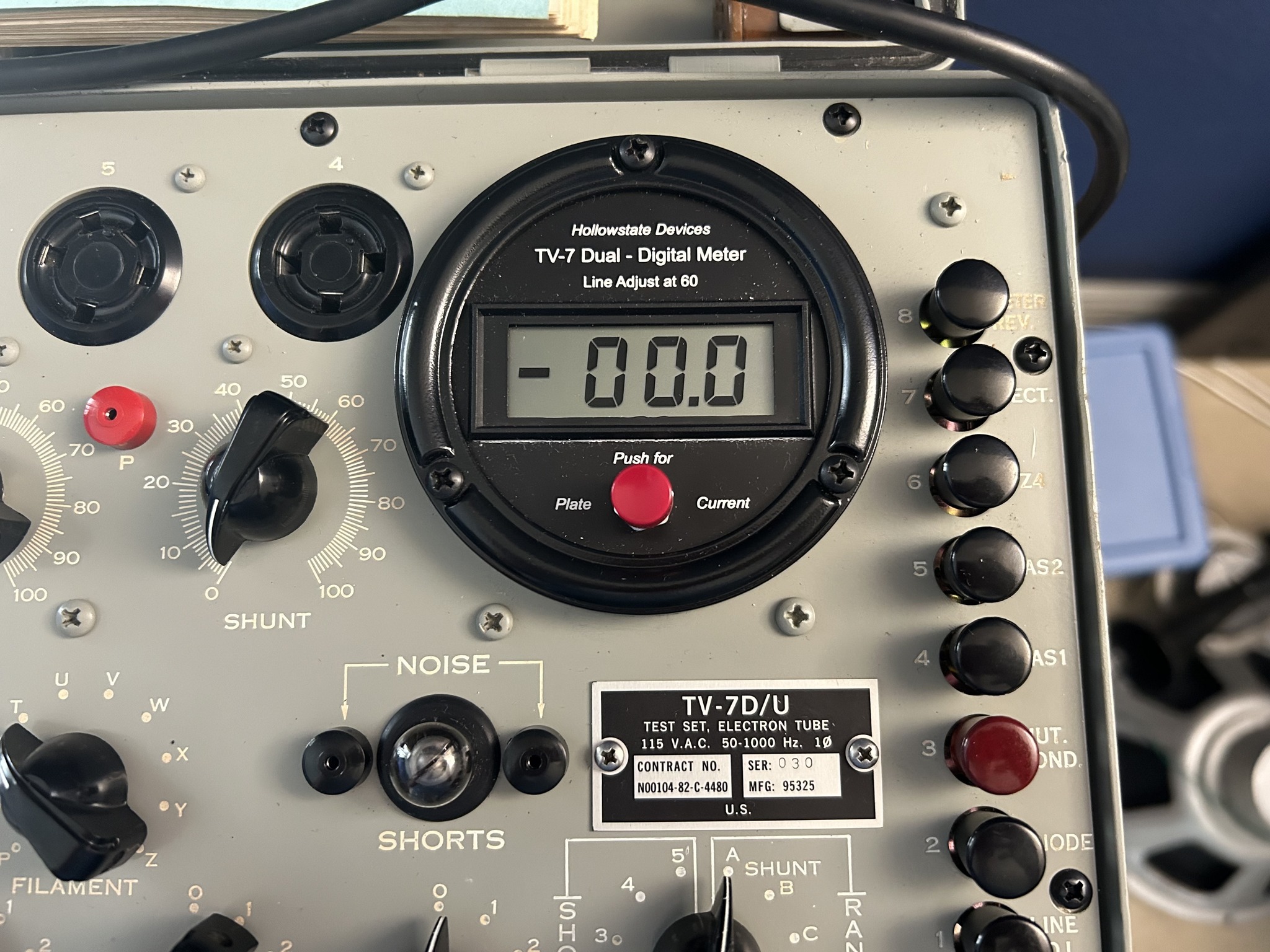 Military TV-7D/U Tube Tester for Ham Radio Repairs