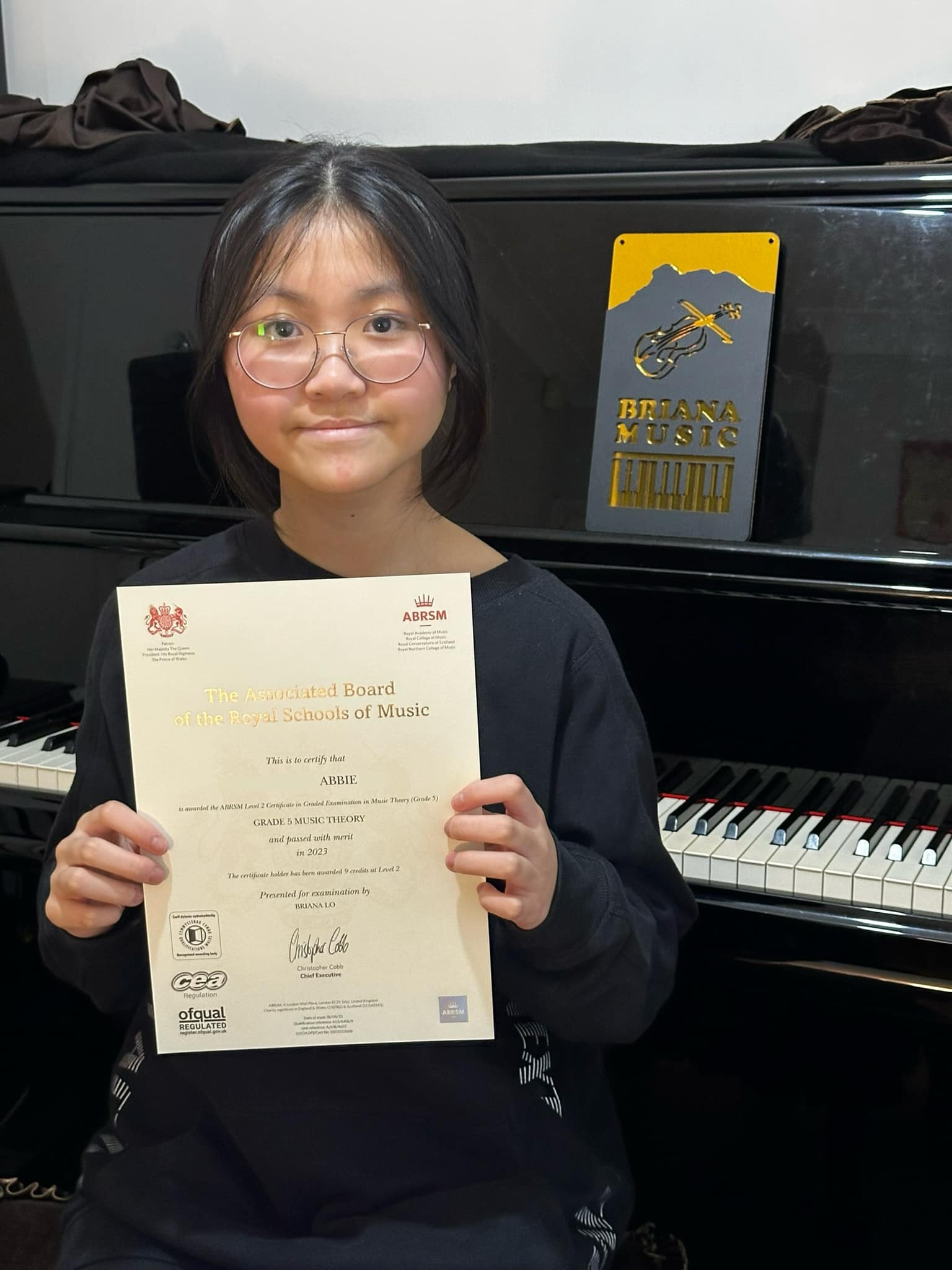 Congratulations to Abbie👏🏻 Gd 5... - Briana Music Studio