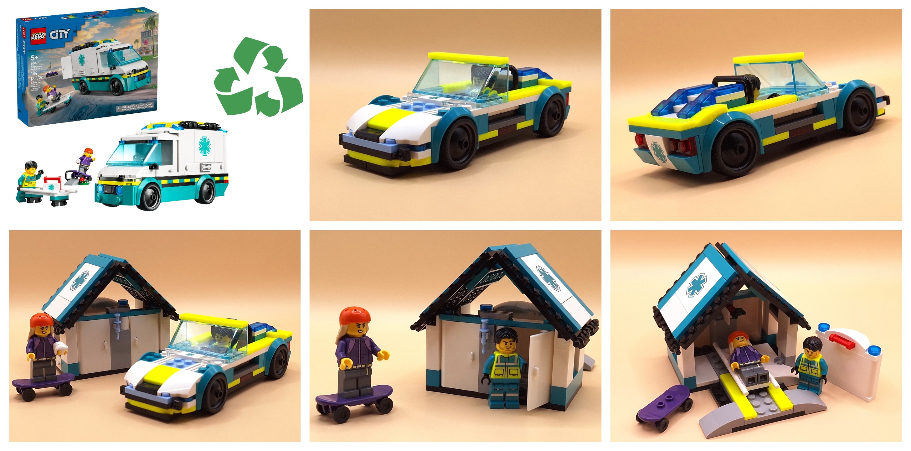 Custom Lego 60451 Medical Cabrio model review