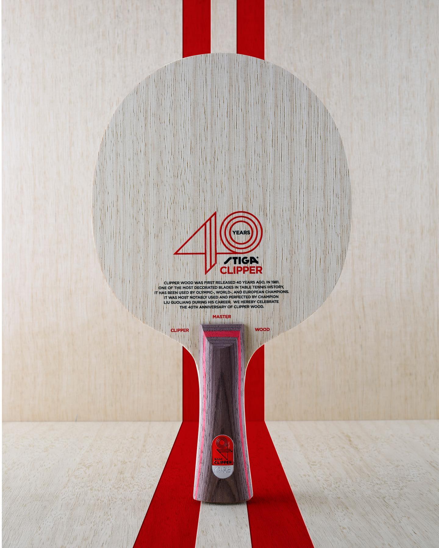 Stiga Table Tennis We Close Out 2020 By Announcing The January Release Of A Limited Edition Clipper Wood Blade Clipper 40 Clipper Wood Was First Released In 1981 And 2021 Marks
