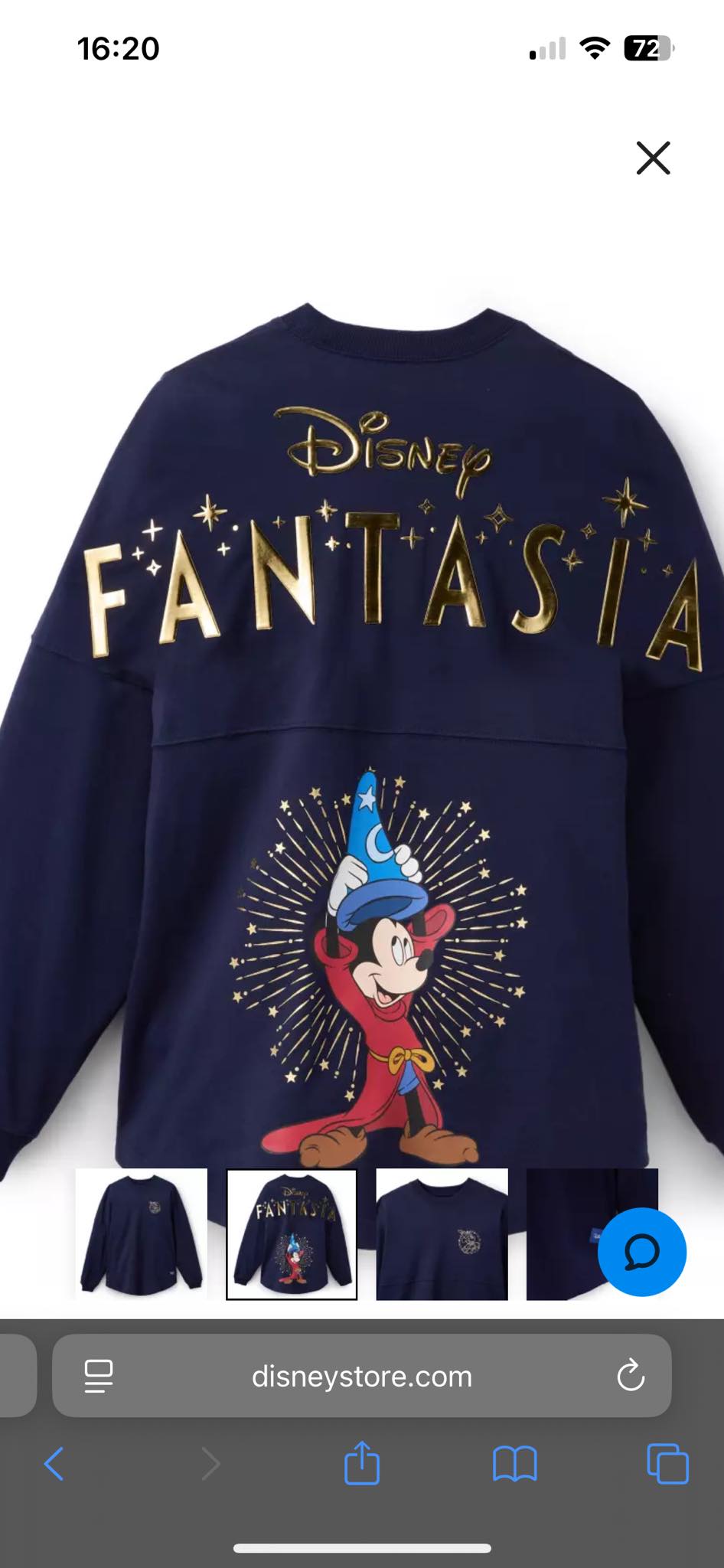 Spirit Jersey ミッキー Disney FANTASIA 85TH ディズニー 